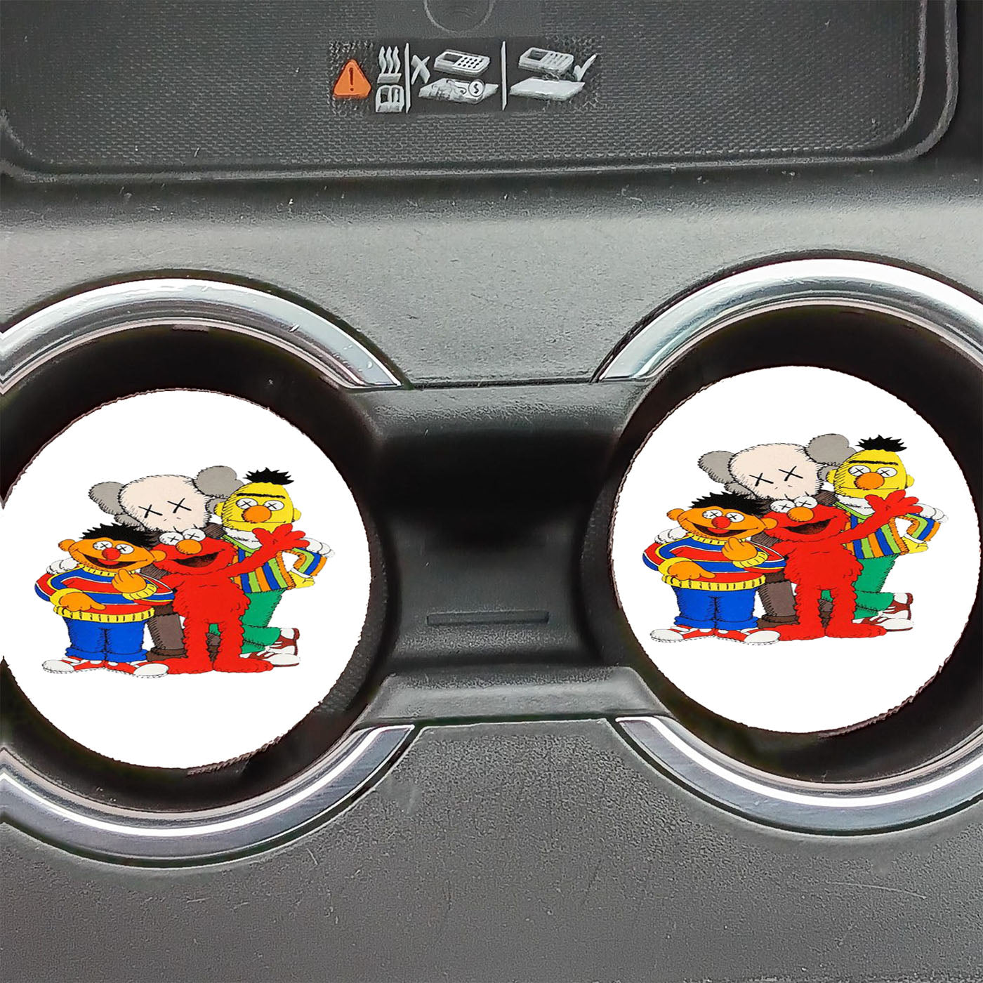 Kaws X Sesame Street Family Car Coasters