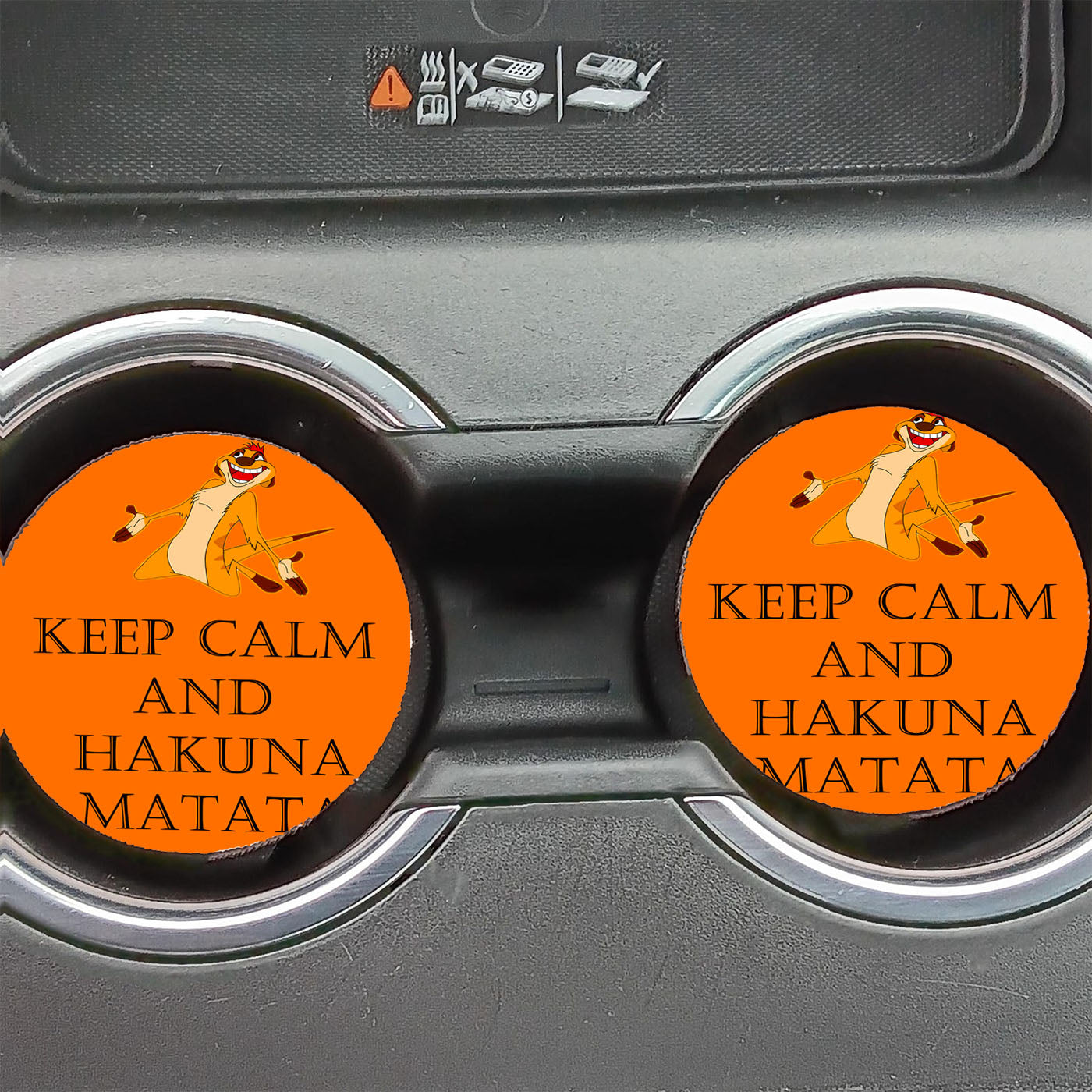 Keep Calm And Hakuna Matata Car Coasters
