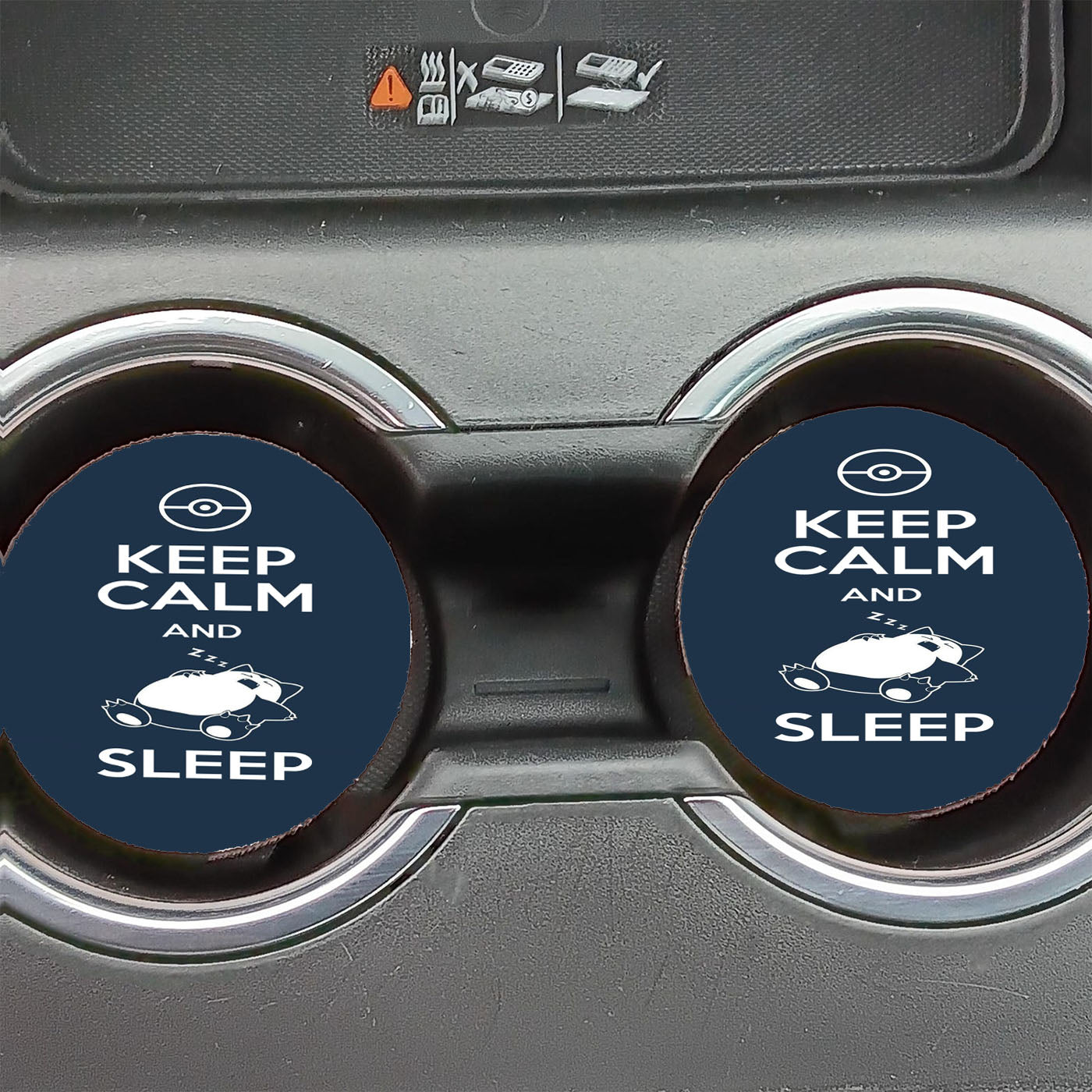 Keep Calm And Sleep Pokemon Car Coasters