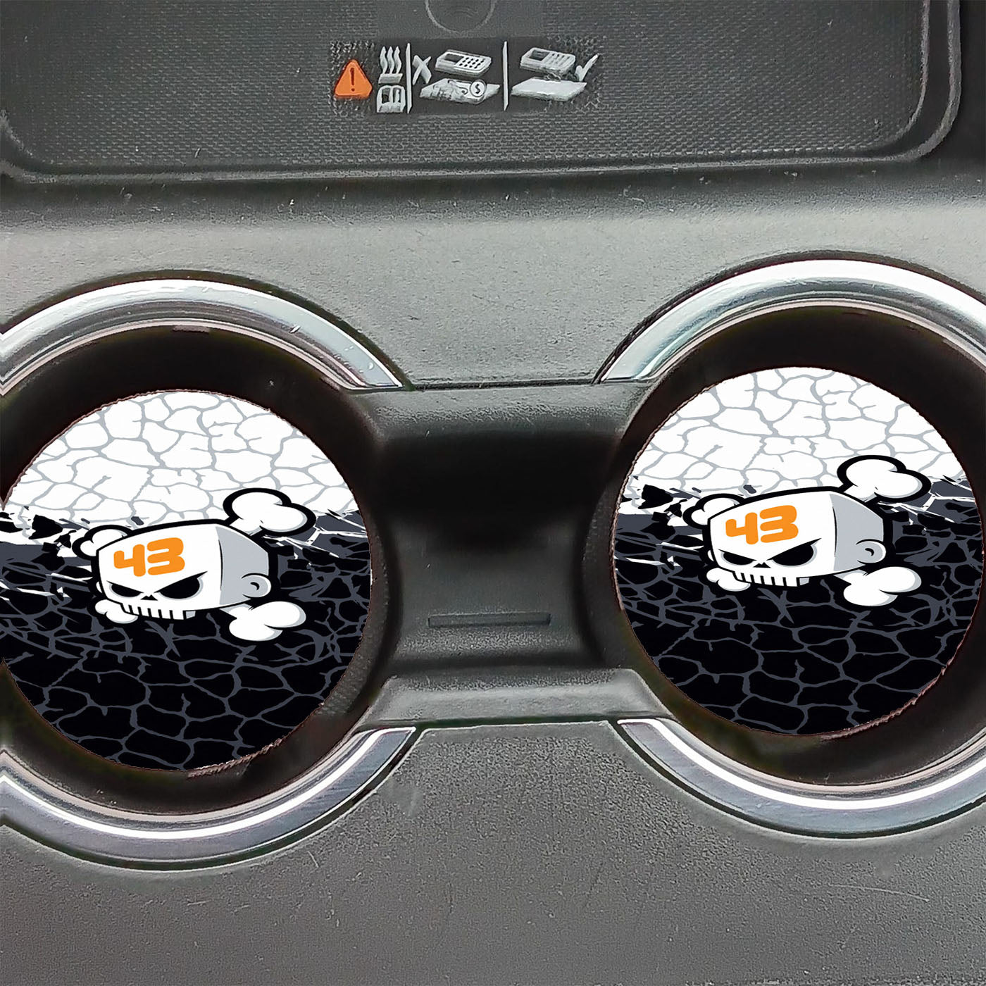 Ken Block Skull Monster Car Coasters