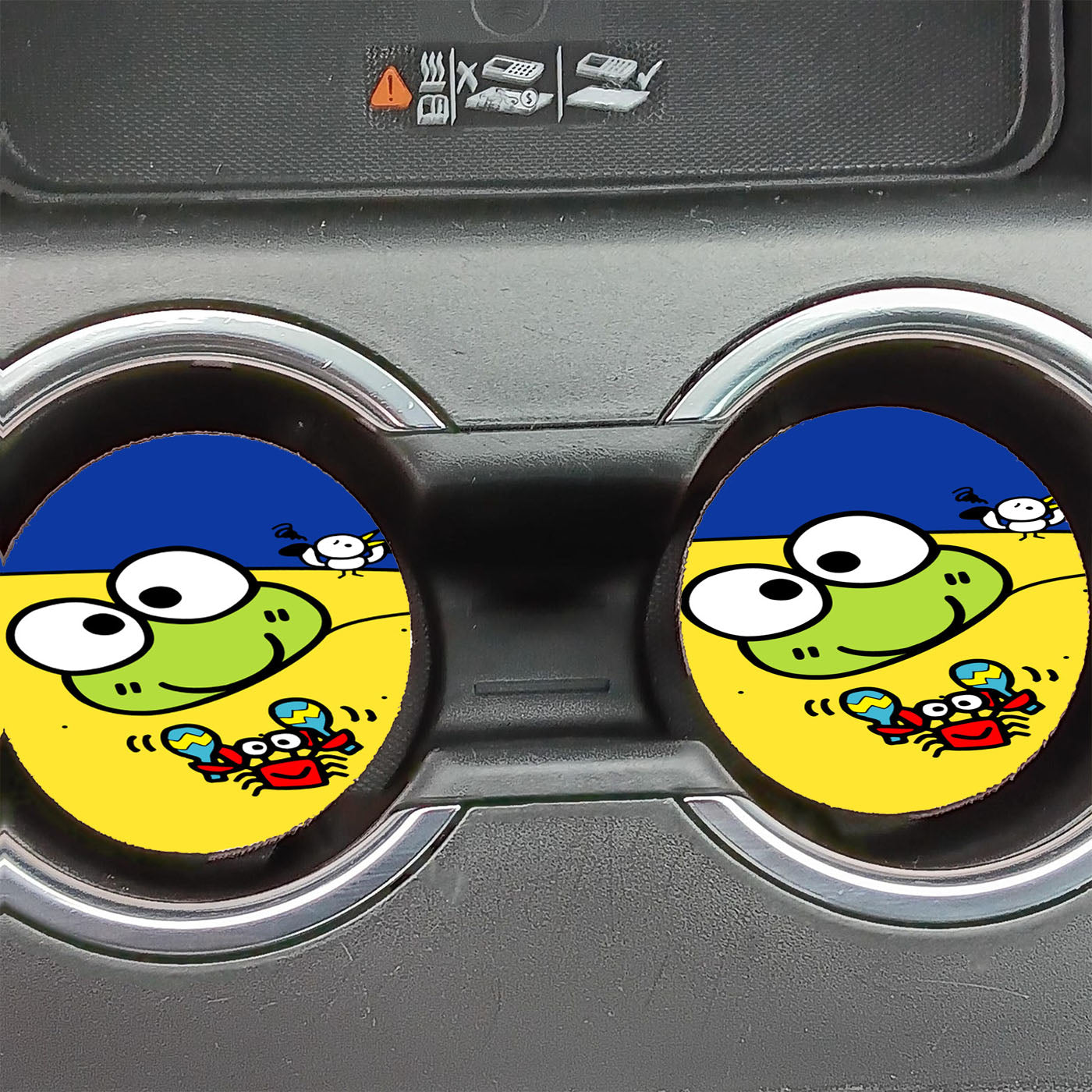 Keroppi Beach Car Coasters