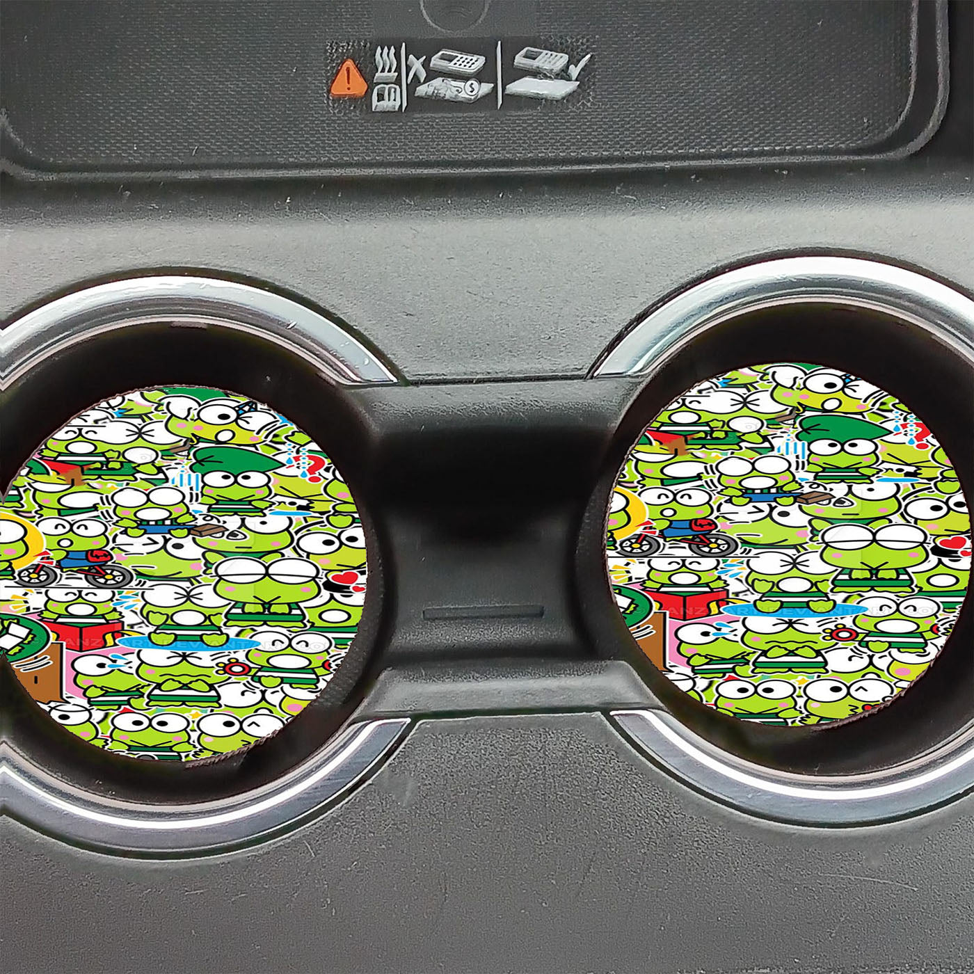 Keroppi Collage Car Coasters