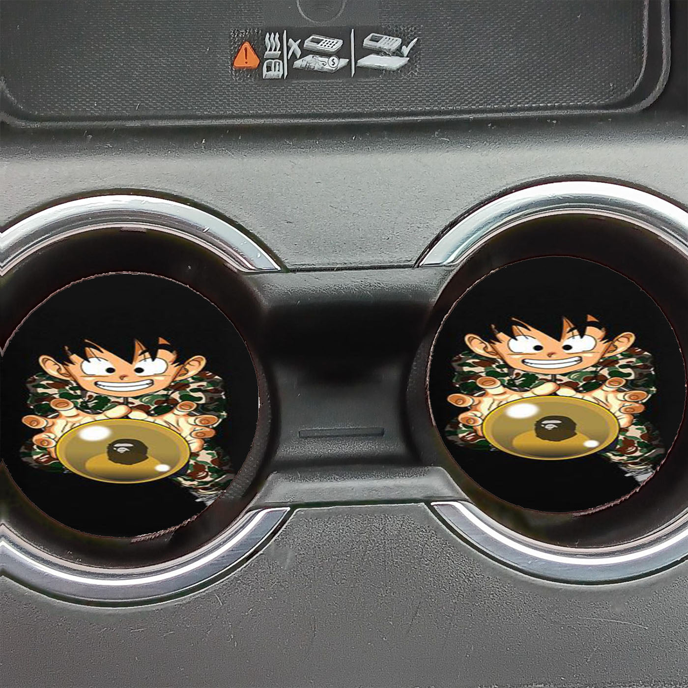 Kid Goku Dragon Ball X Bape Car Coasters