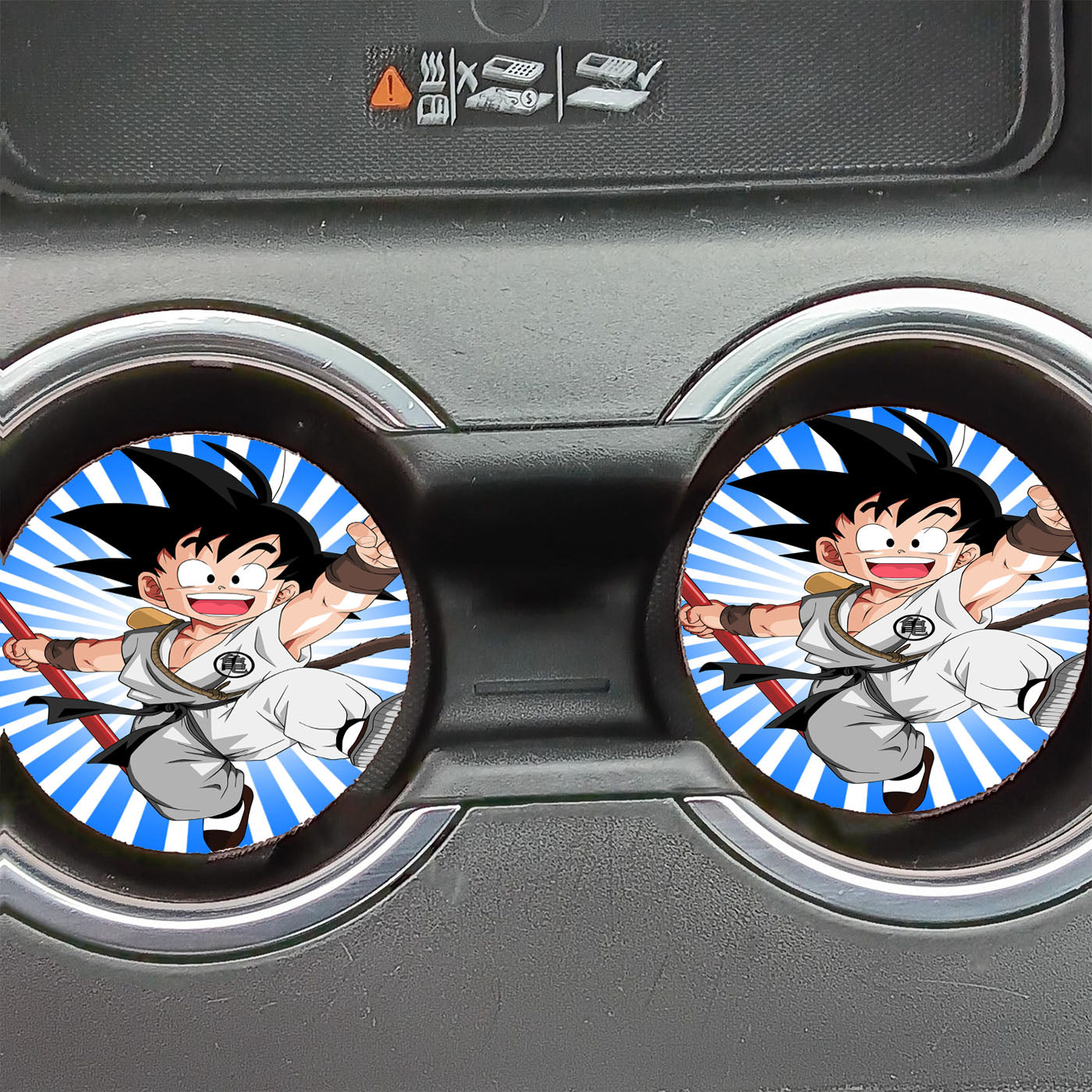 Kid Goku White Costume Car Coasters