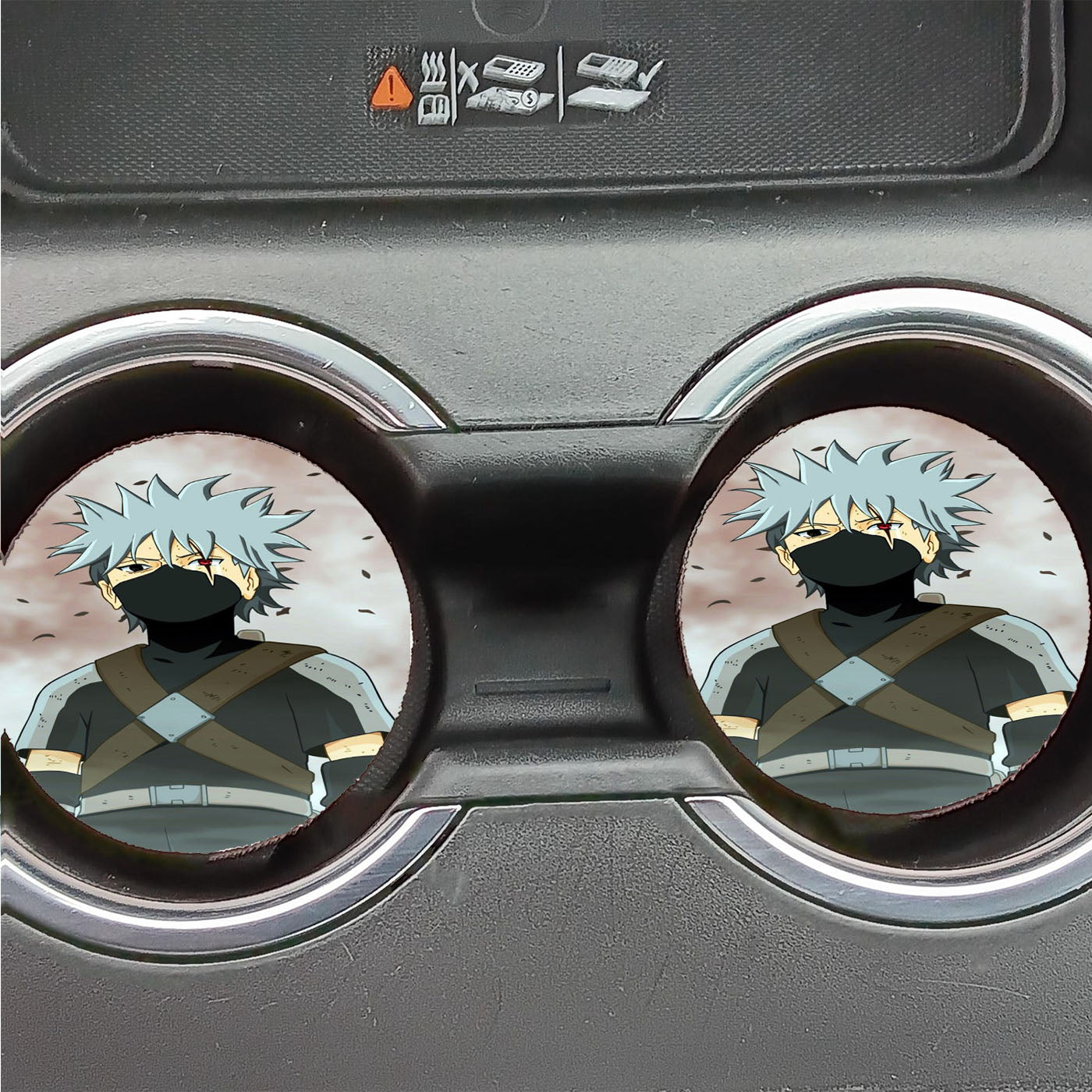 Kid Kakashi Sharingan Wallpaper Car Coasters