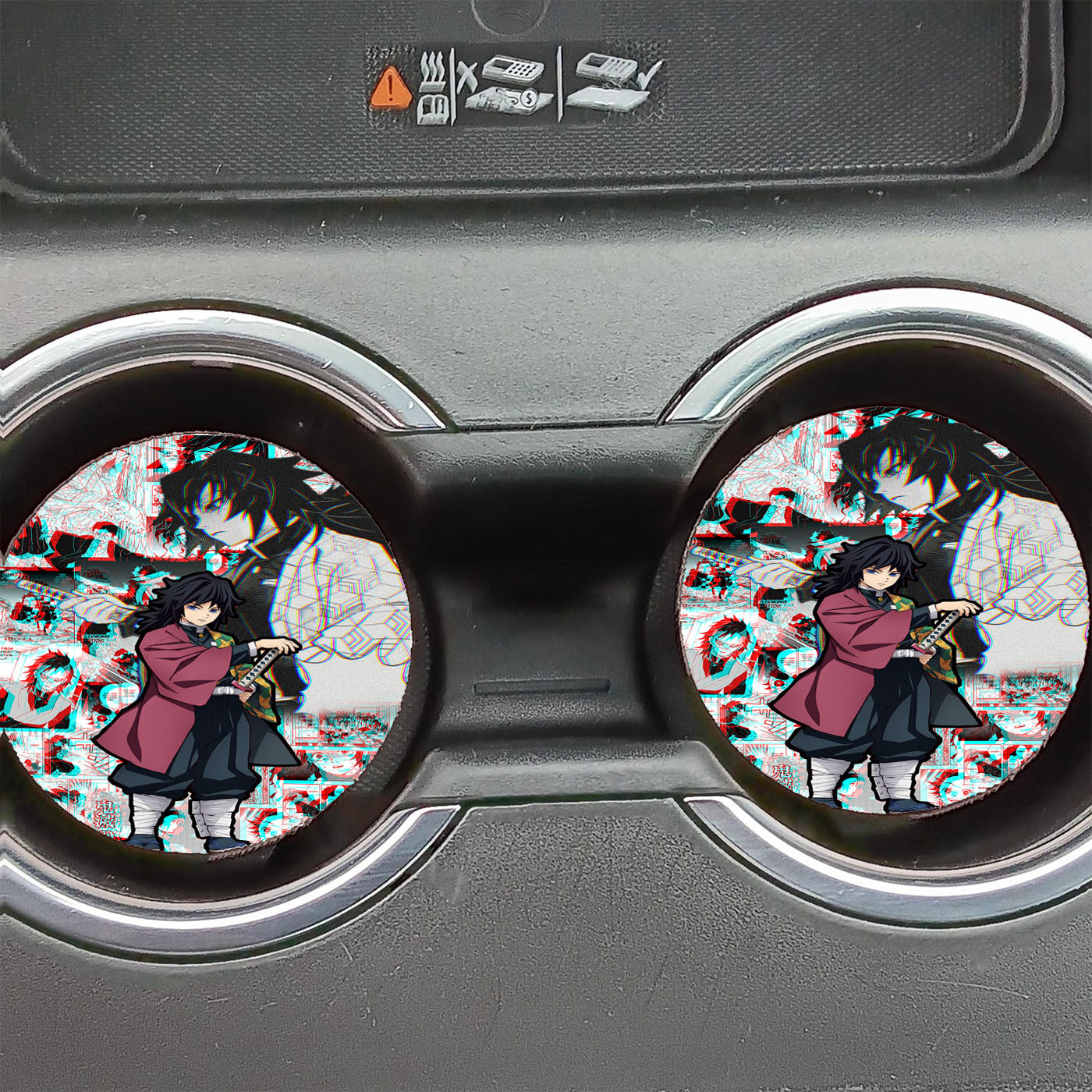 Kimetsu No Yaiba Giyu Tomioka Comic Car Coasters