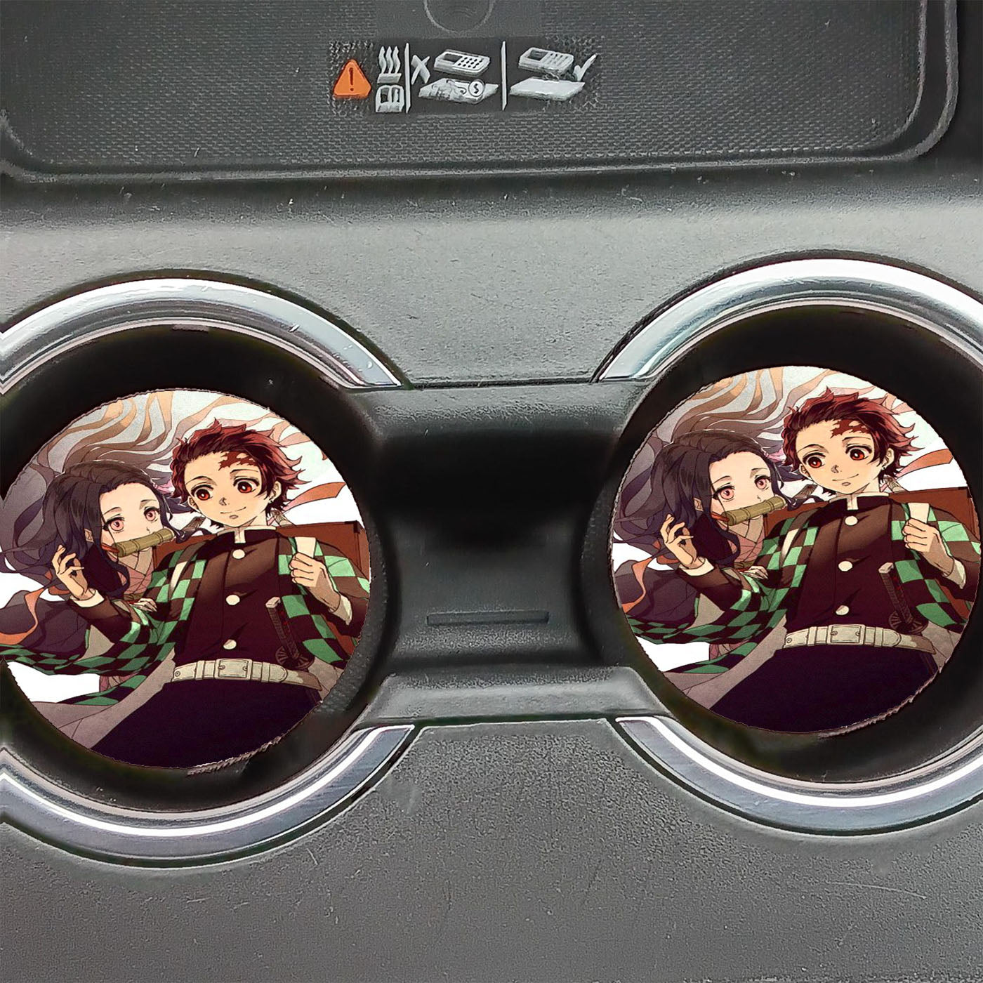 Kimetsu No Yaiba Tanjiro And Nezuko Car Coasters