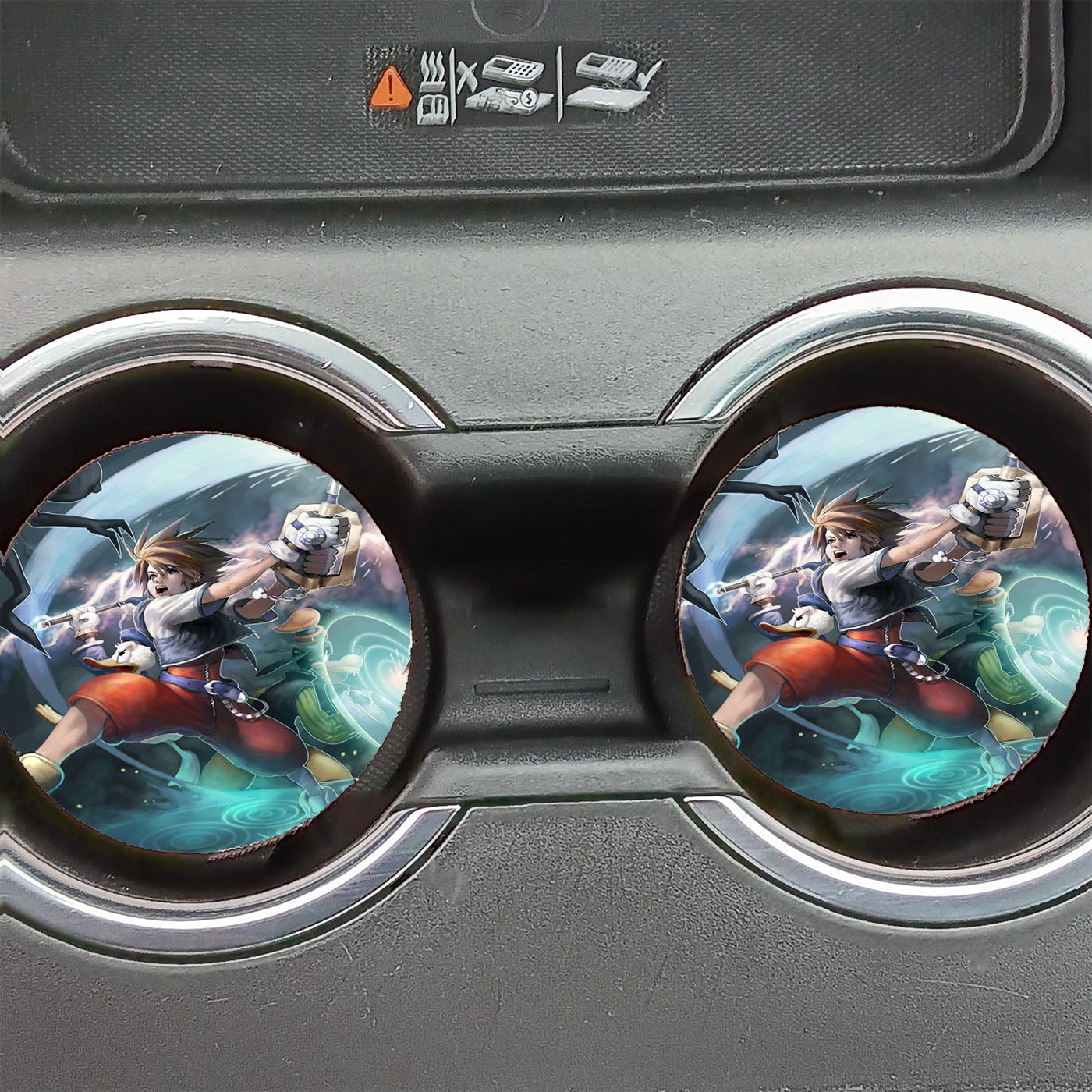 Kingdom Heart Iii Sora And Donald Duck Kill Enemy Car Coasters