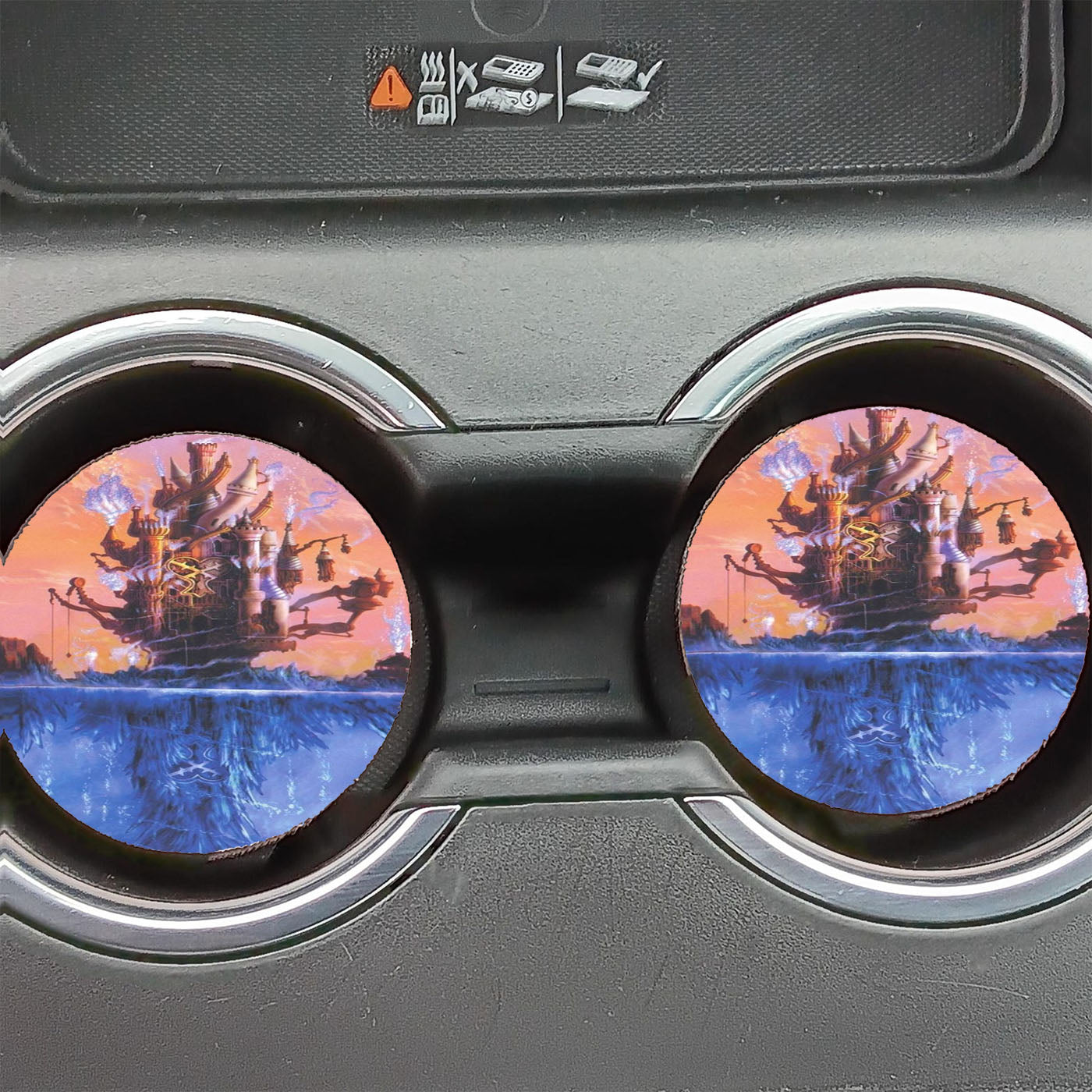 Kingdom Hearts Castle Car Coasters