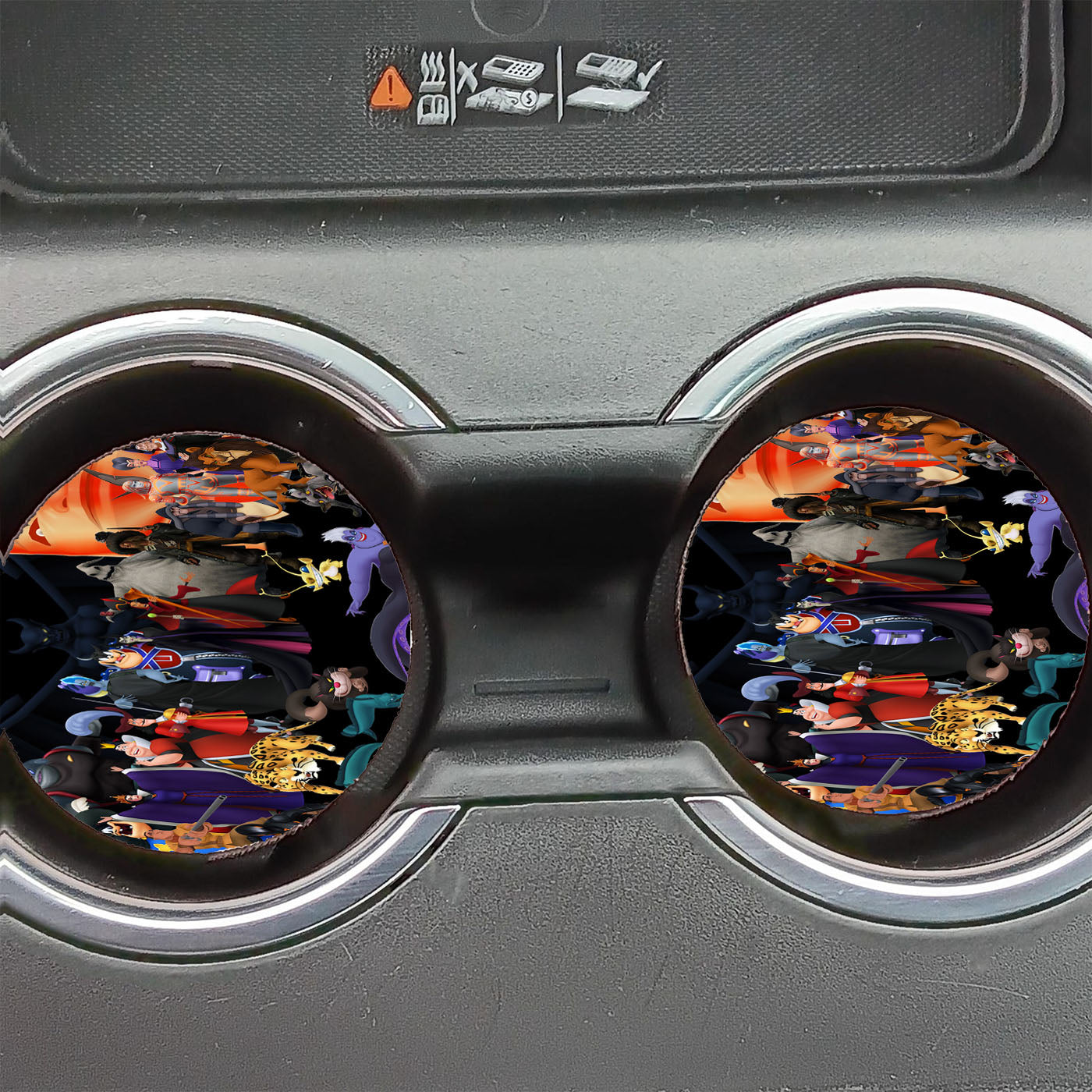 Kingdom Hearts Disney Villains Car Coasters
