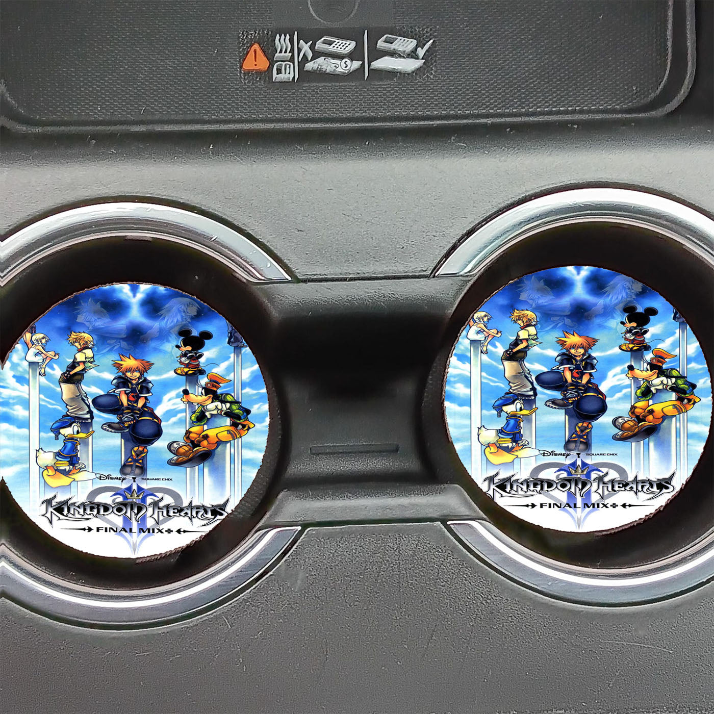 Kingdom Hearts Poster Car Coasters