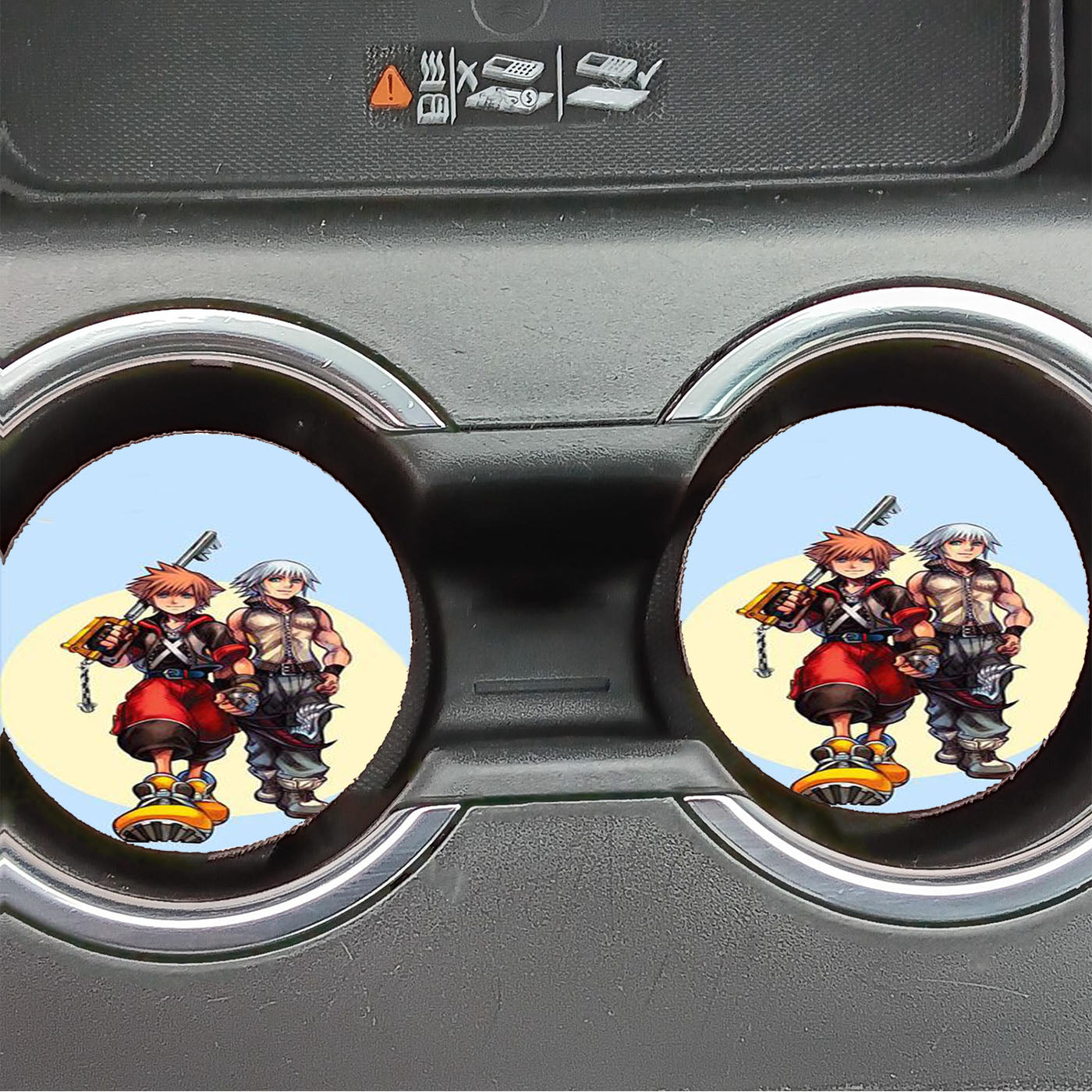 Kingdom Hearts Sora And Riku Car Coasters