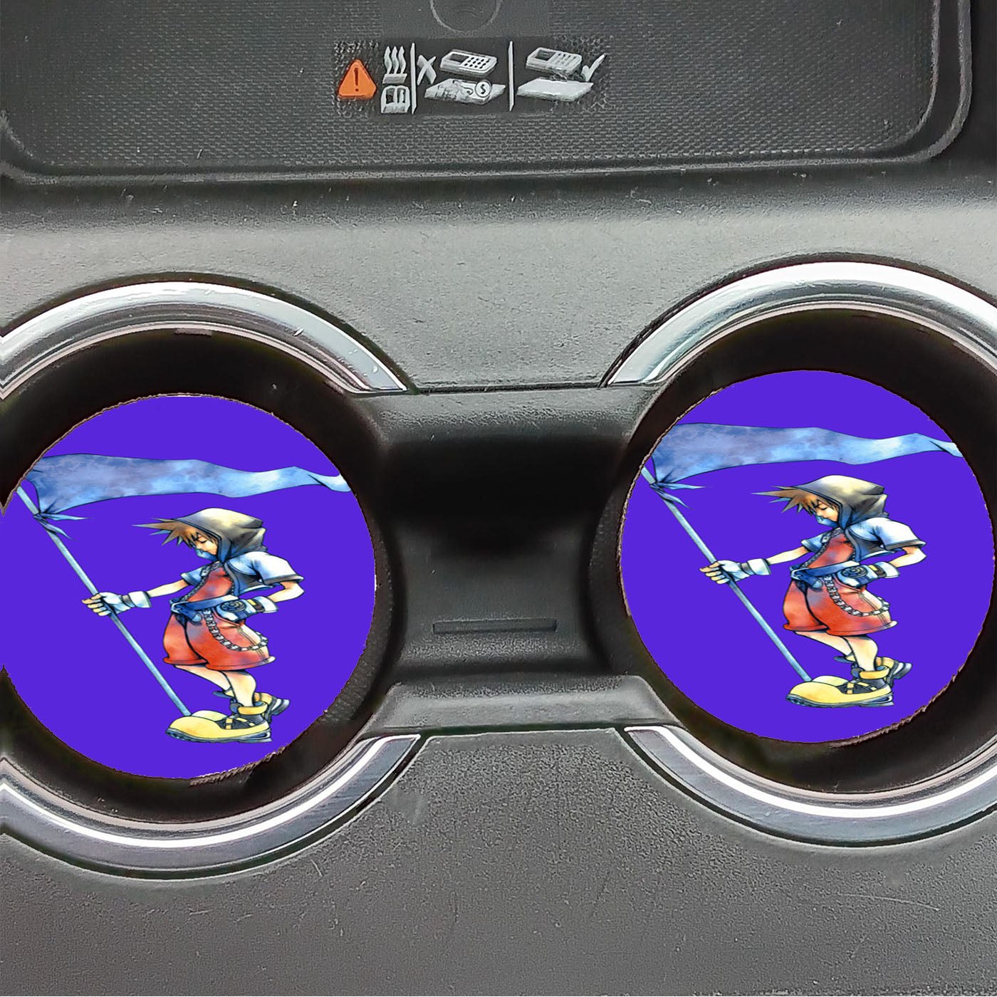 Kingdom Hearts Sora Flag Car Coasters