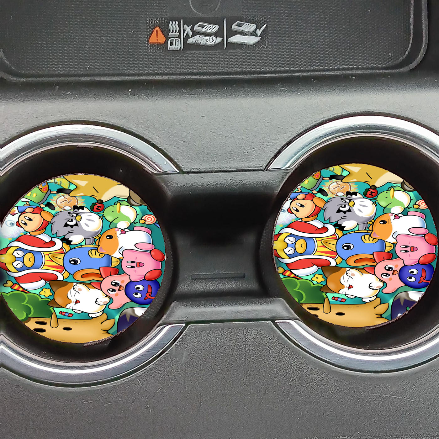 Kirby Dreamland And All Friends Car Coasters