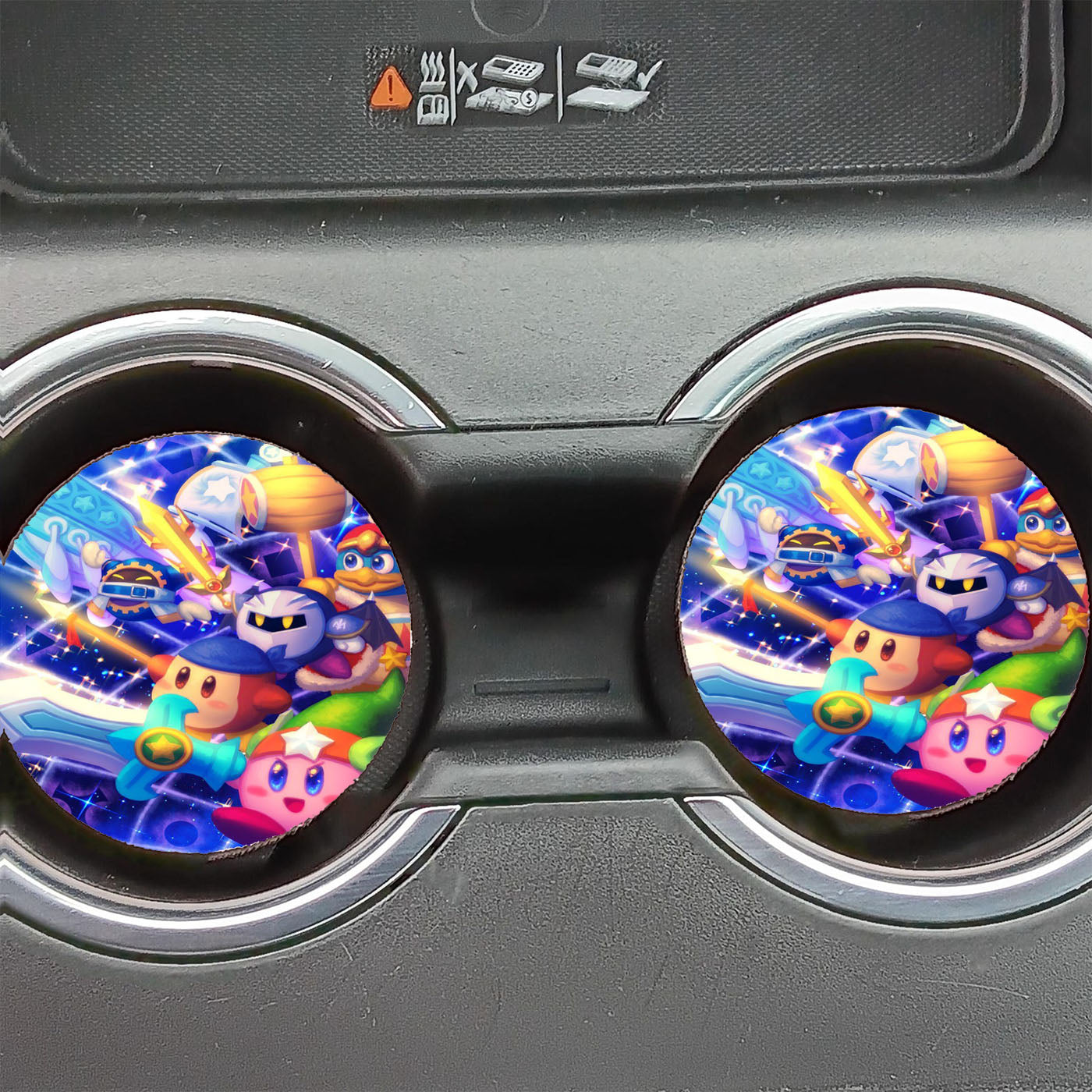 Kirby Return To Dreamland Fanart Car Coasters