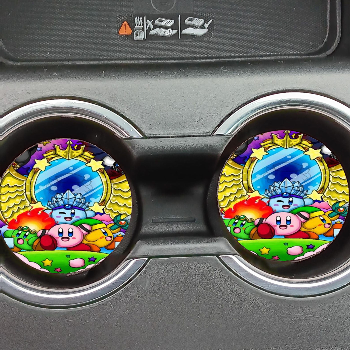 Kirby Triple Deluxe Kingdom Arts And Friends Car Coasters