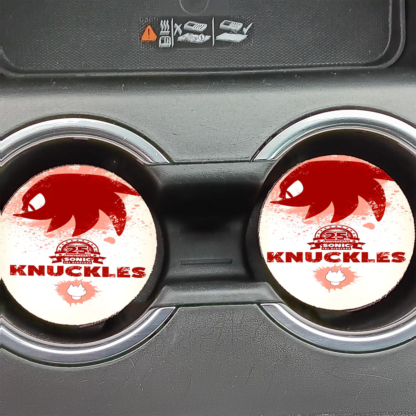 Knuckles Red Sonic Car Coasters