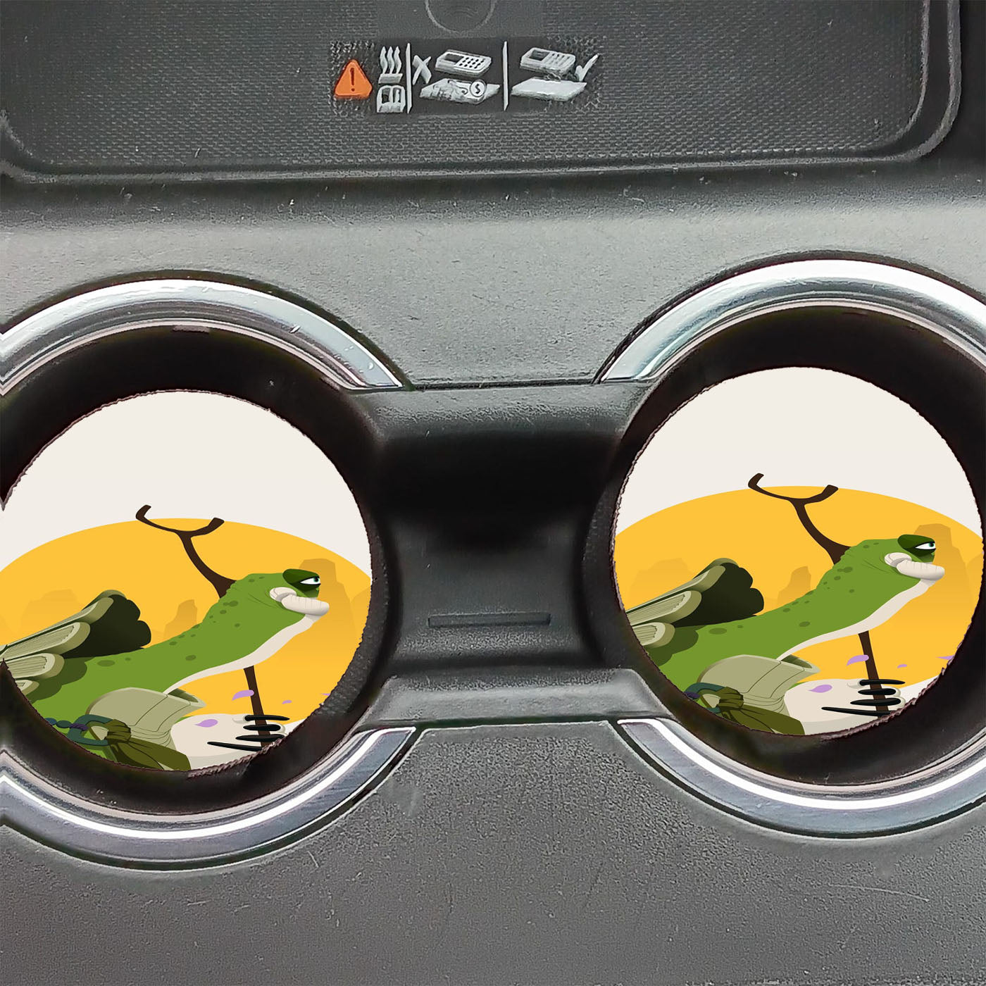 Kung Fu Panda Master Oogway Art Car Coasters