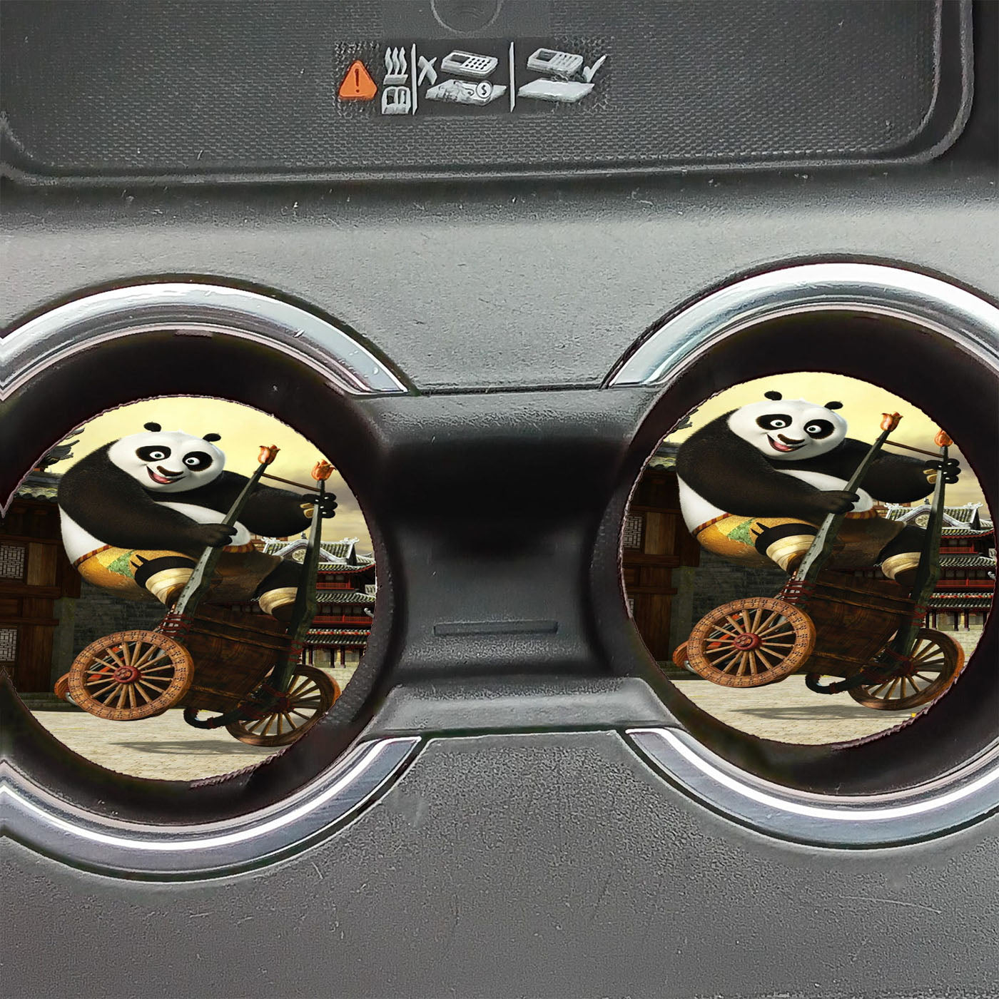 Kung Fu Panda Po Car Coasters