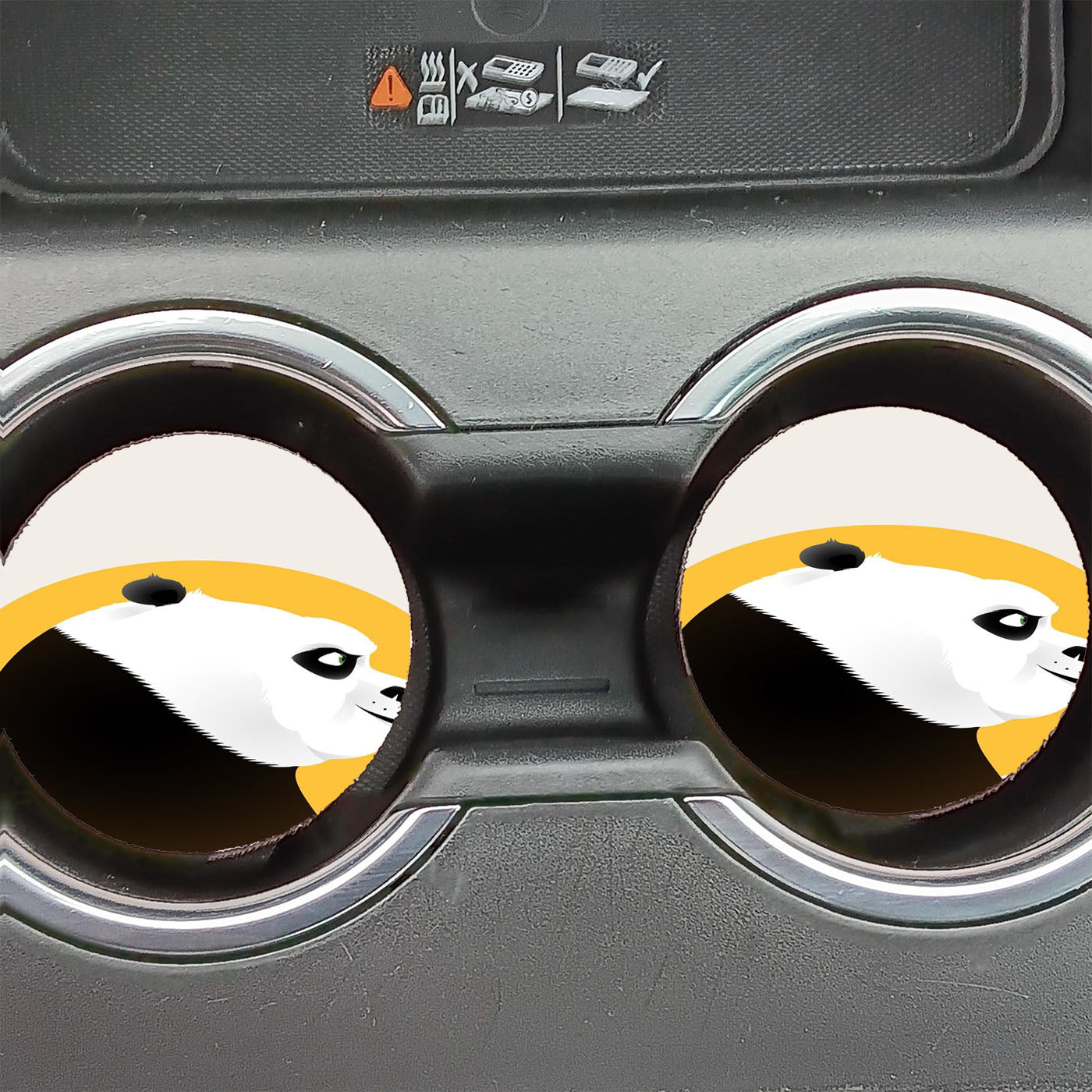 Kung Fu Panda Po Art Car Coasters