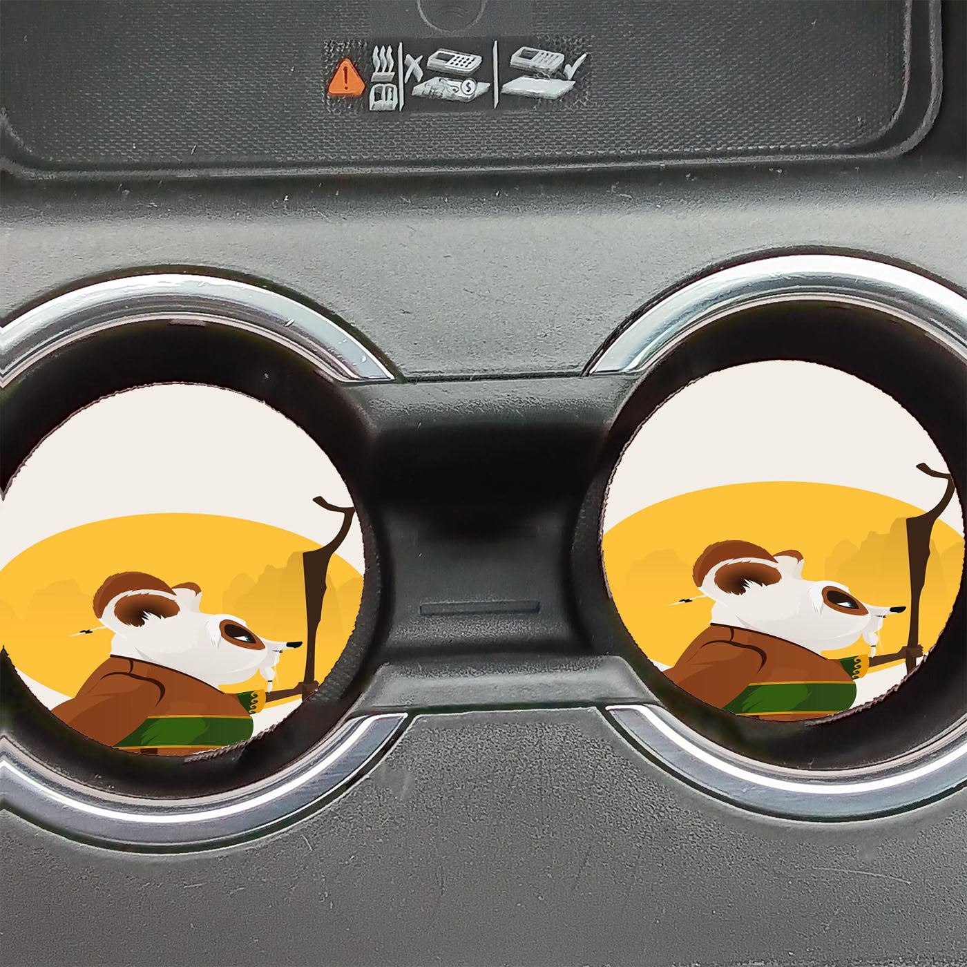 Kung Fu Panda Shifu Art Car Coasters