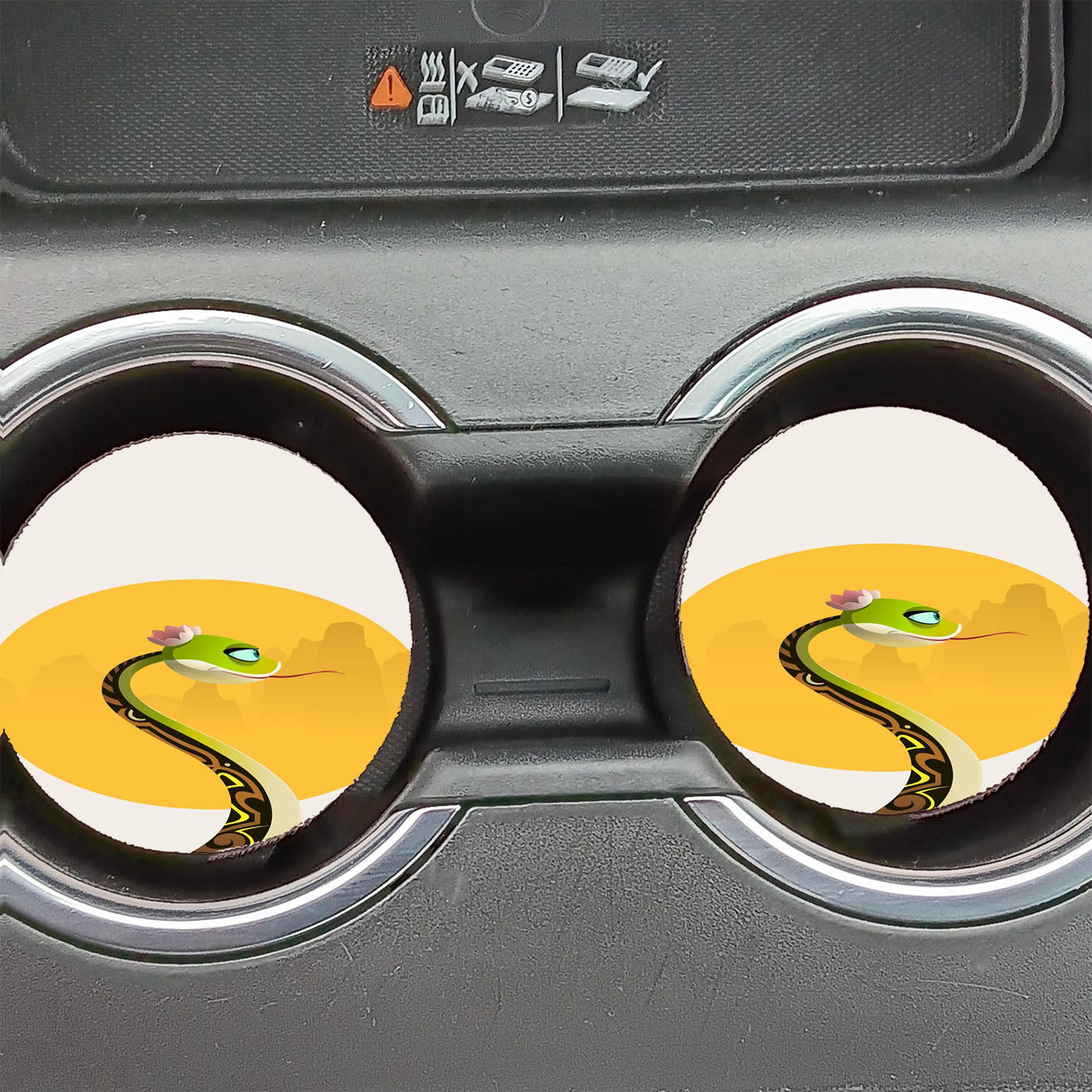Kung Fu Panda Viper Art Car Coasters