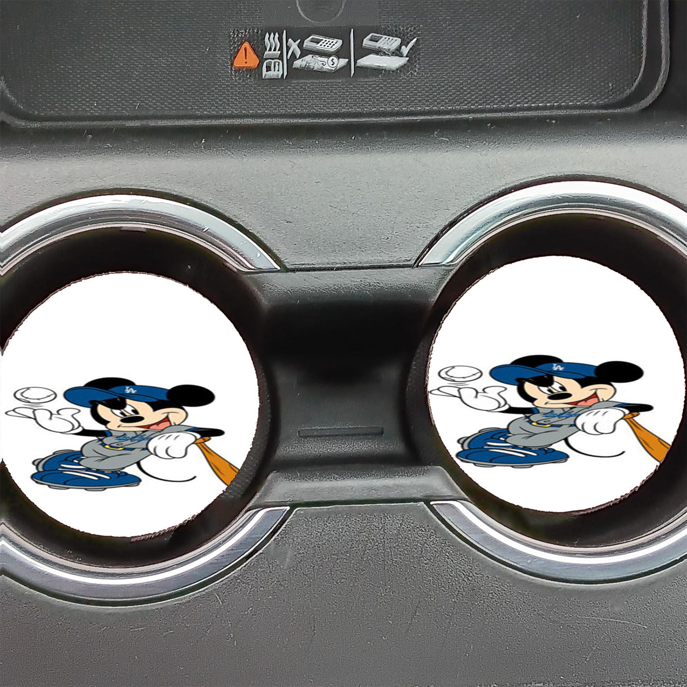La Dodgers Mickey Mouse Car Coasters