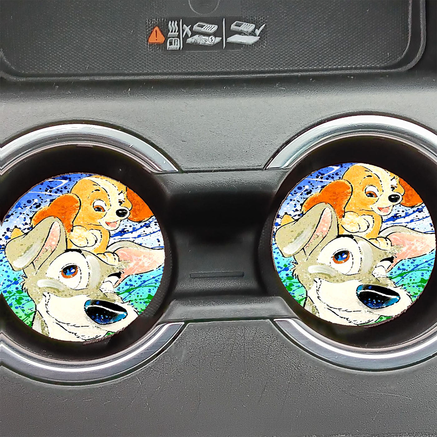 Lady & The Tramp Disney Car Coasters