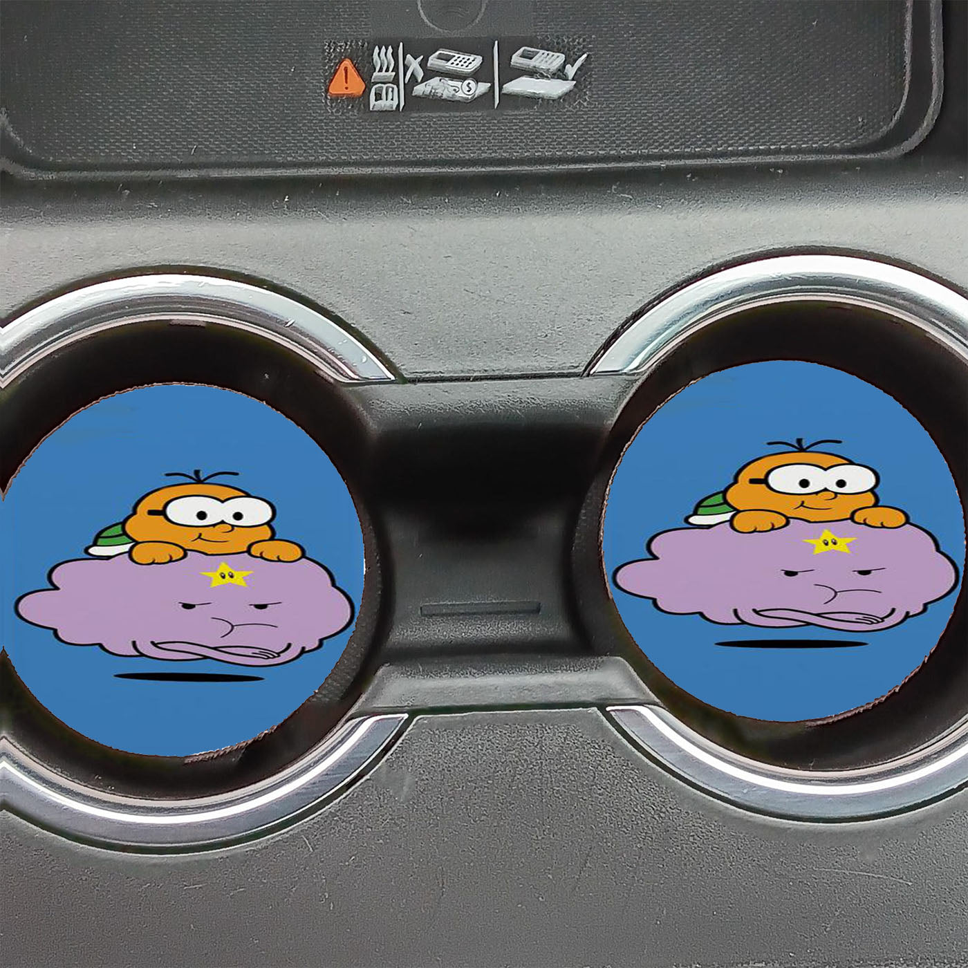 Lakitu Space Princess Car Coasters