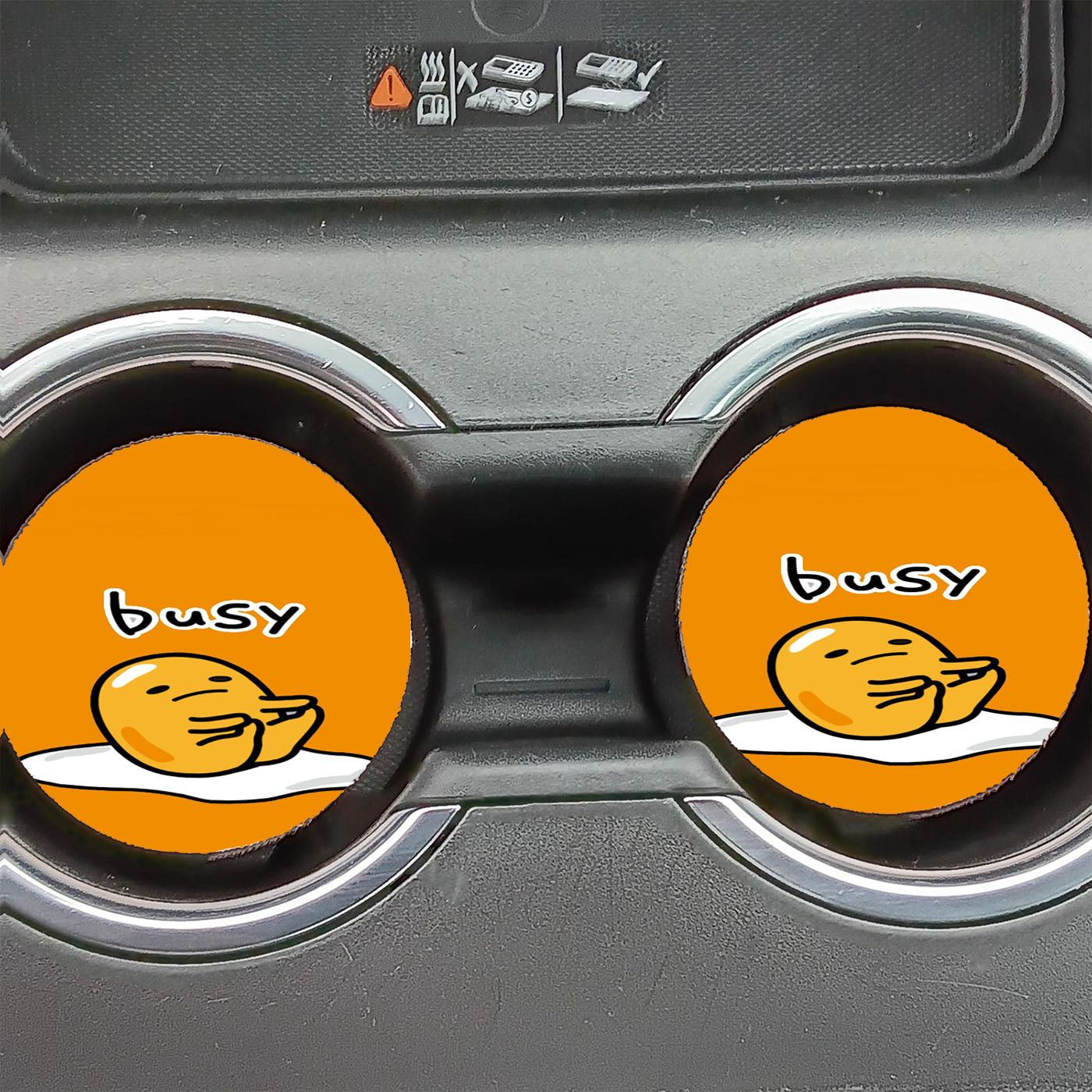 Lazy Egg Gudetama Busy Car Coasters