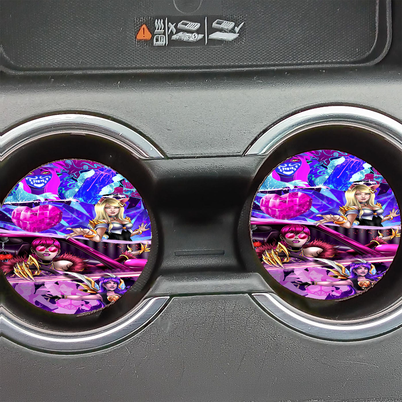 League Of Legends Comic Strip Car Coasters