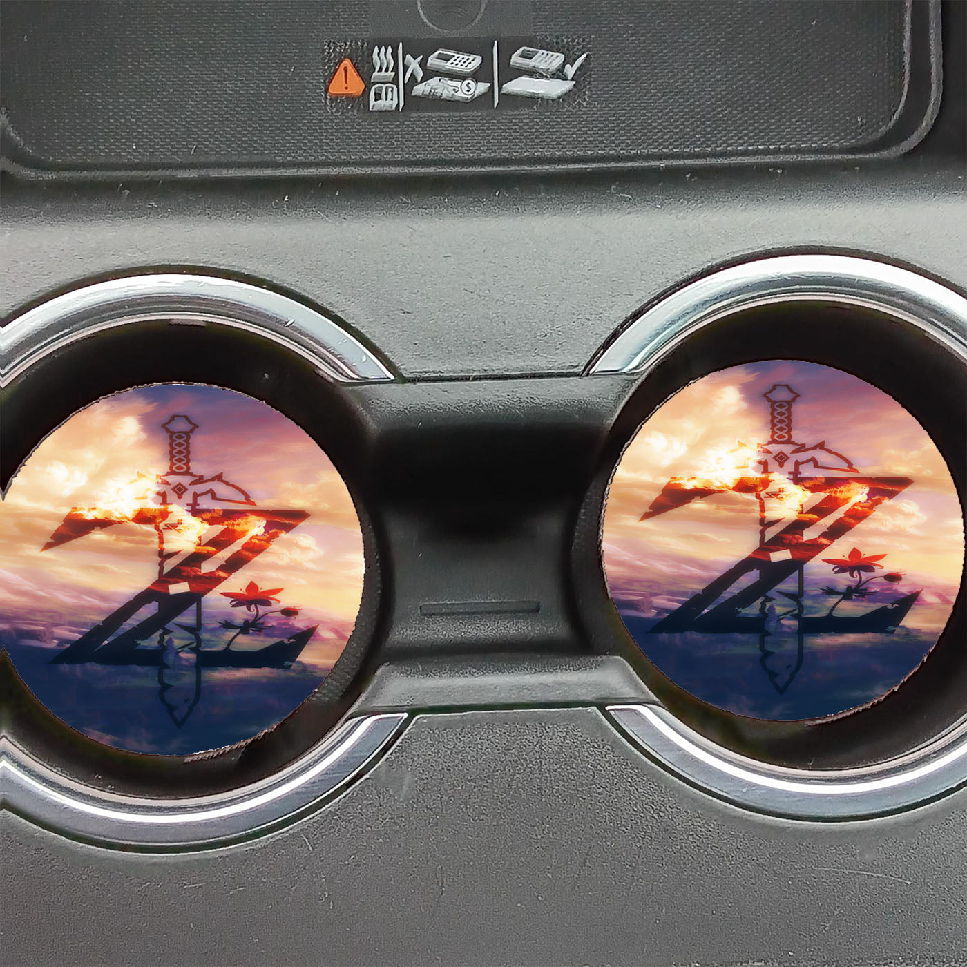 Legend Of Zelda Breath Of The Wild 1 Car Coasters