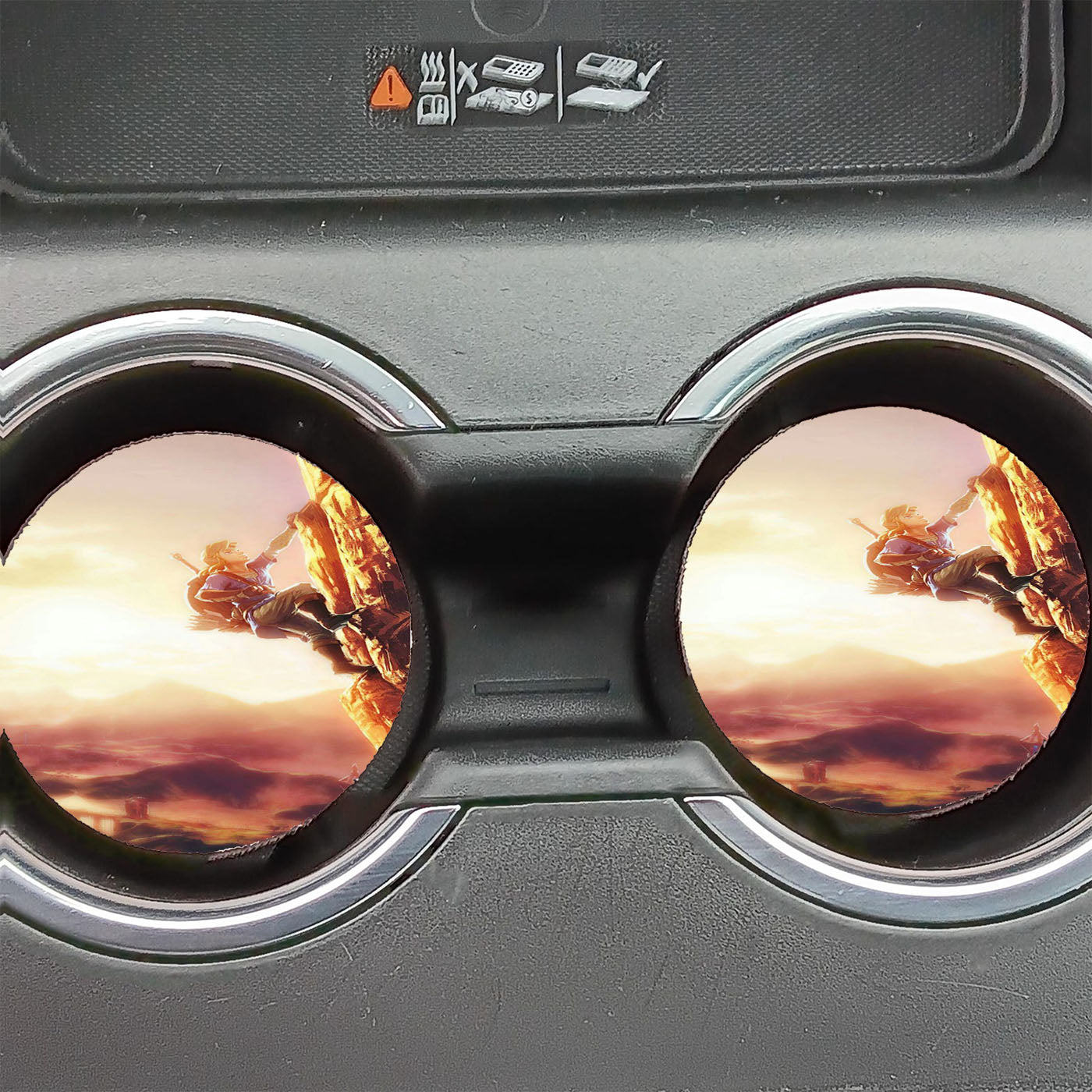 Legend Of Zelda Breath Of The Wild 5 Car Coasters