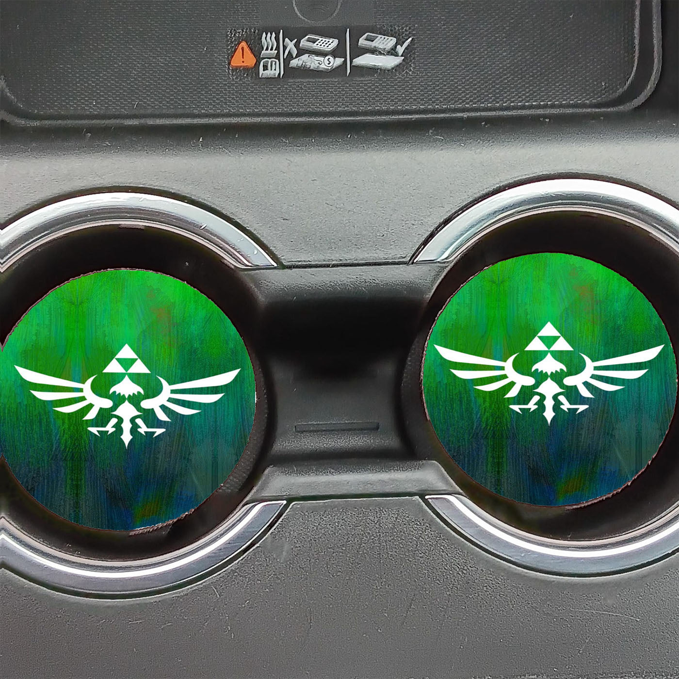 Legend Of Zelda Logo Car Coasters