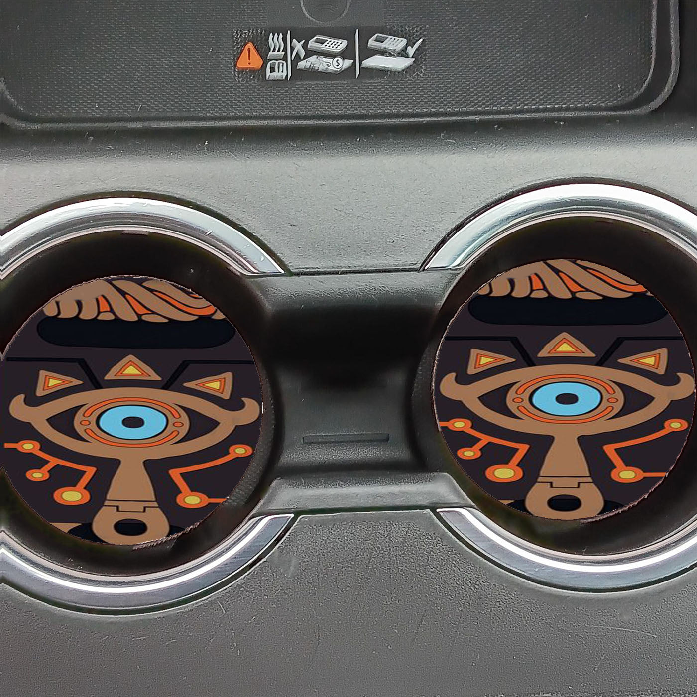 Legend Of Zelda Sheikah Slate Car Coasters