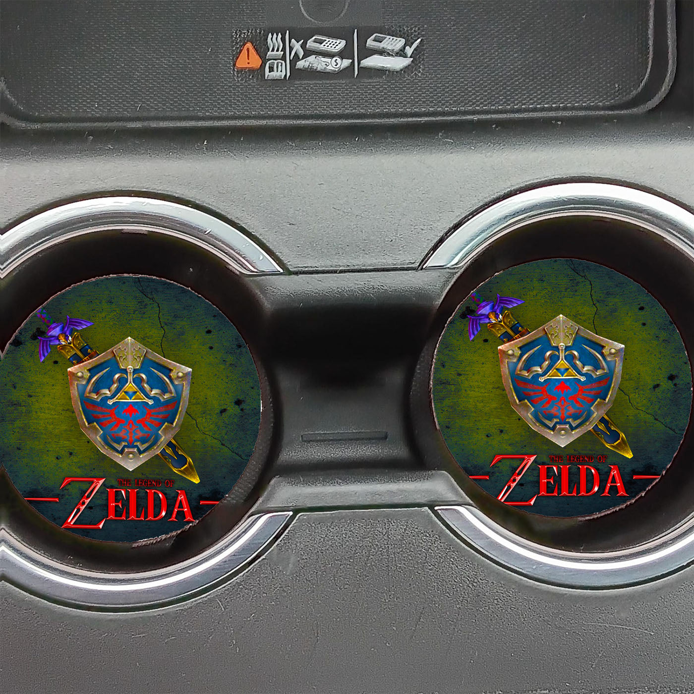 Legend Of Zelda Weapon Logo Car Coasters