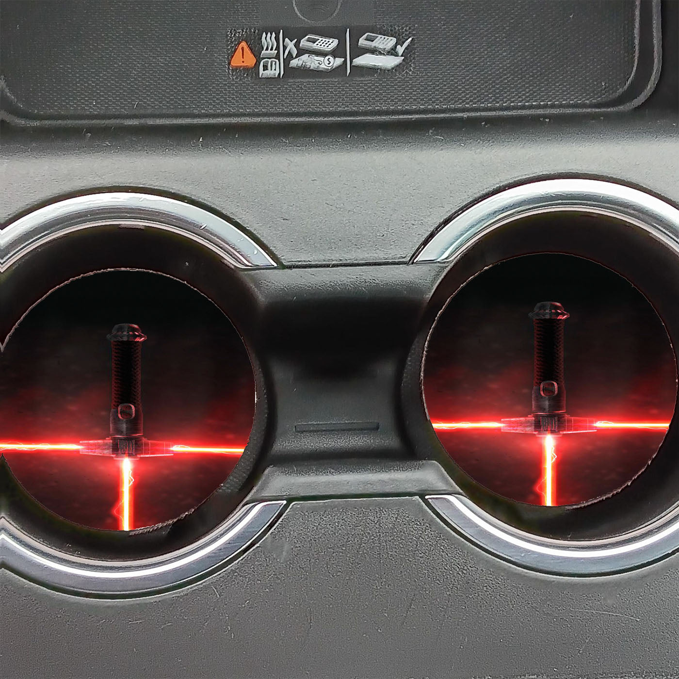 Lightsaber Red Starwars Art Film Car Coasters