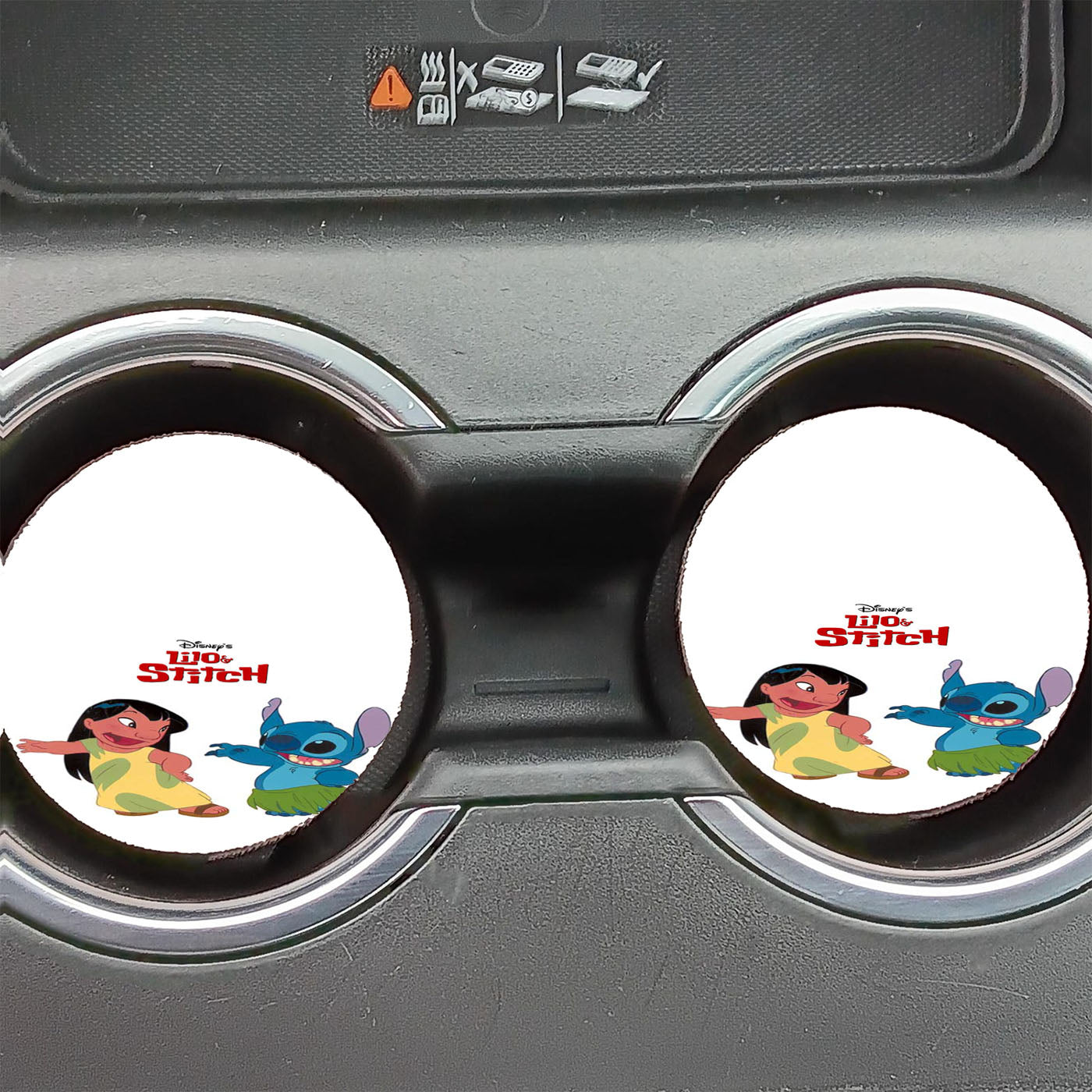 Lilo And Stich Disney Cover Walpaper Car Coasters