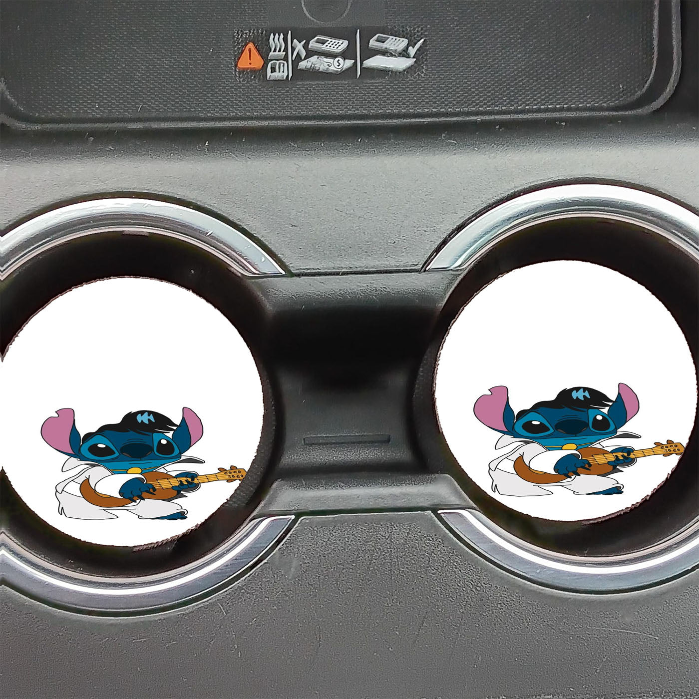 Lilo And Stich Disney Guitars Car Coasters