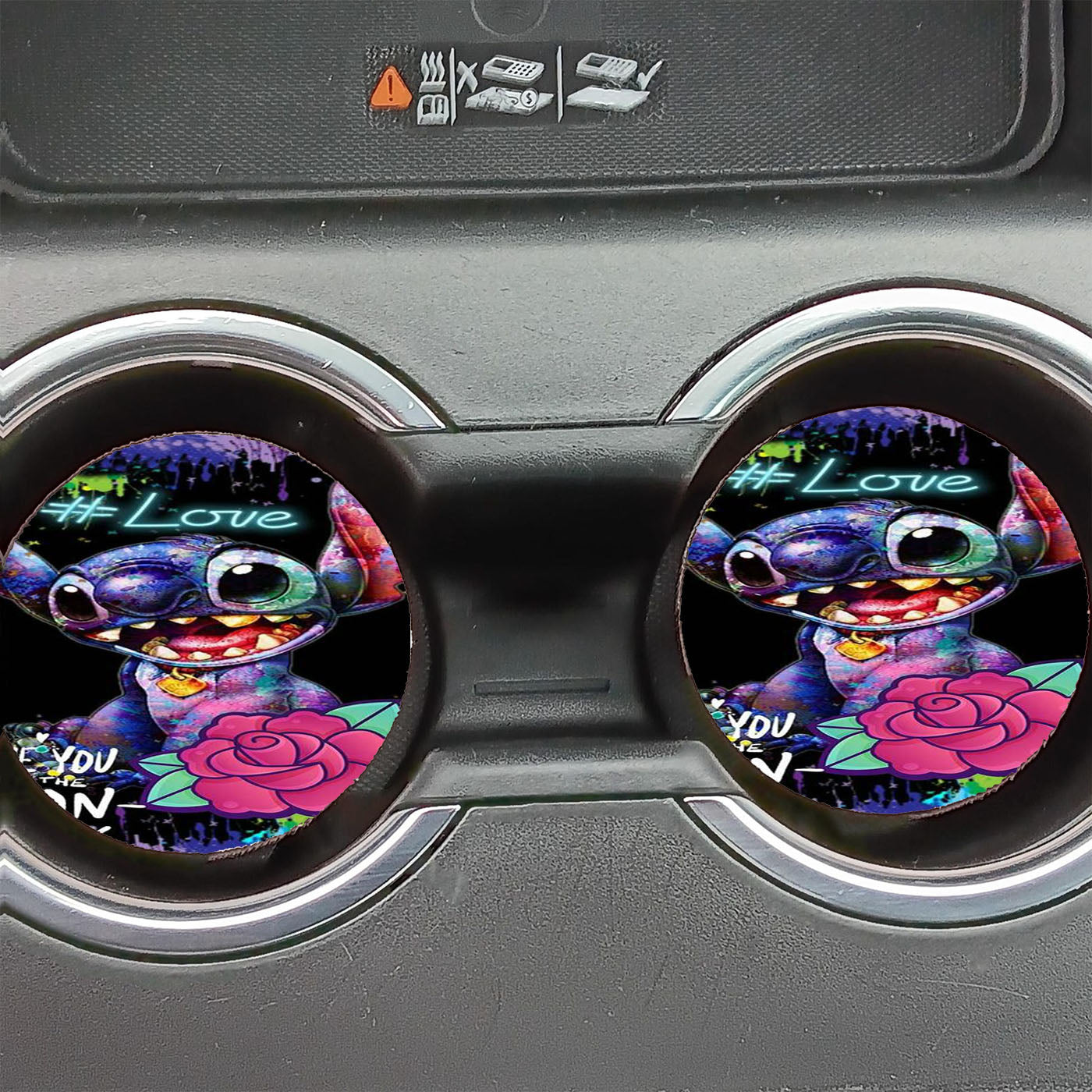 Lilo And Stitch Art Car Coasters