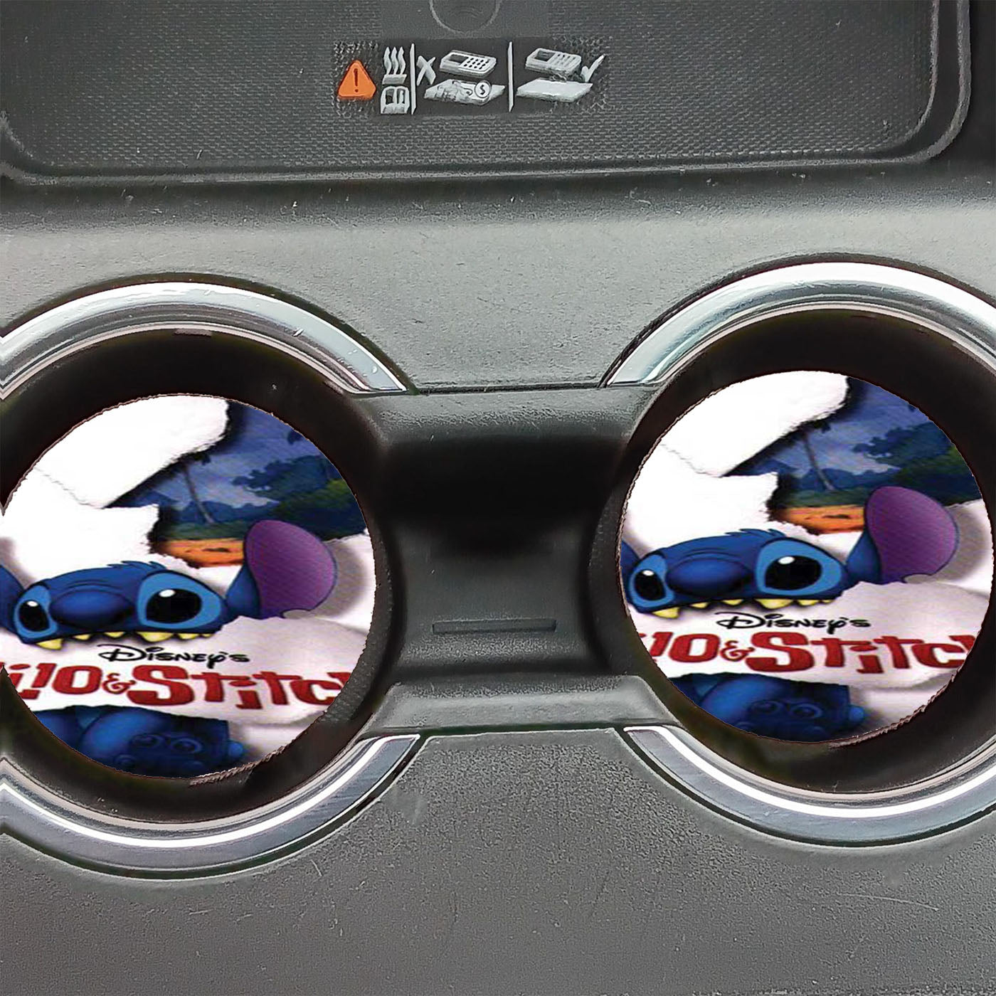 Lilo And Stitch Bite Out Car Coasters