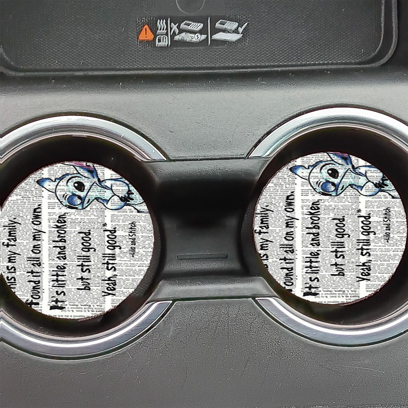 Lilo And Stitch Quotes Disney Car Coasters