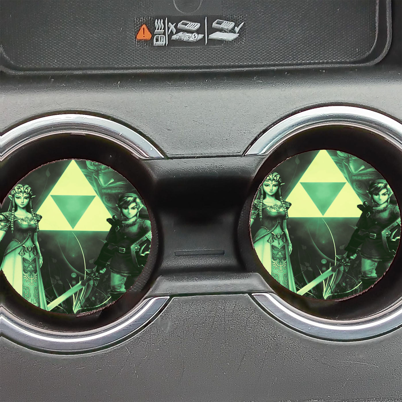 Link Zelda Love Princess Car Coasters