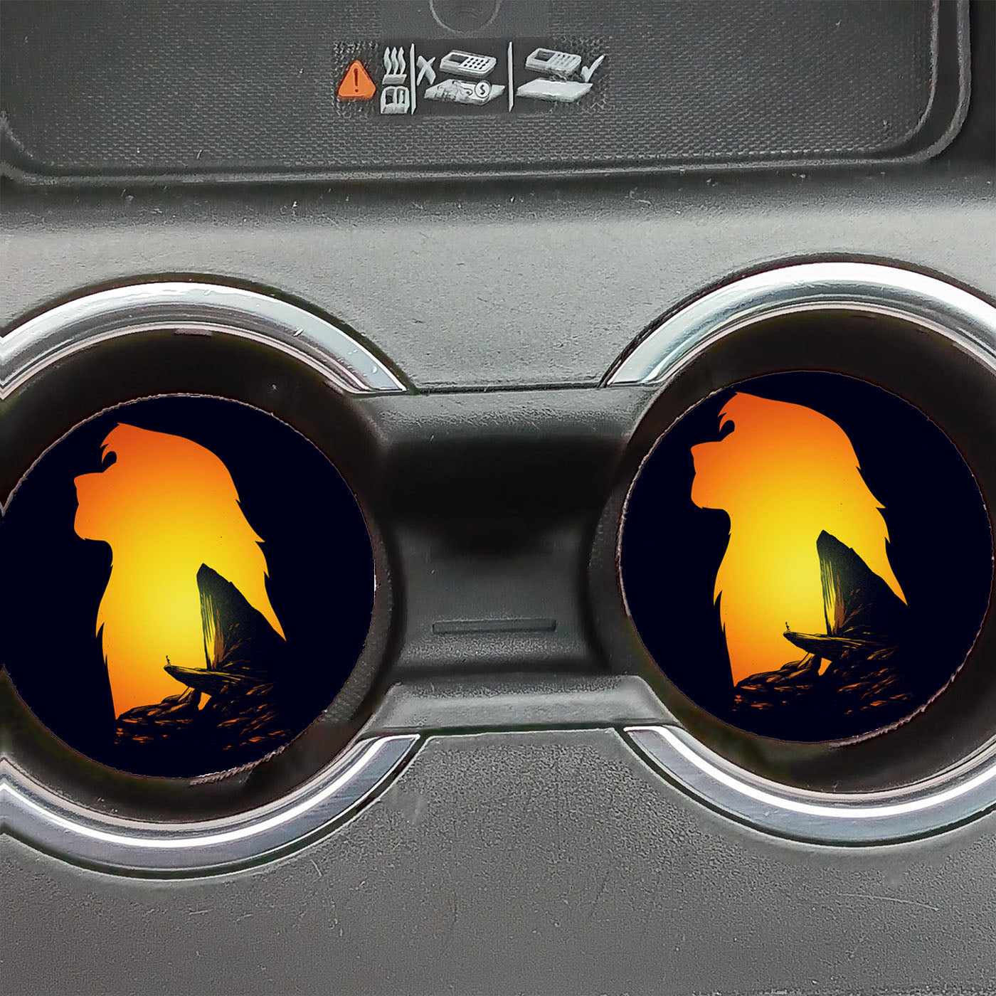 Lion King Pride Rock Car Coasters