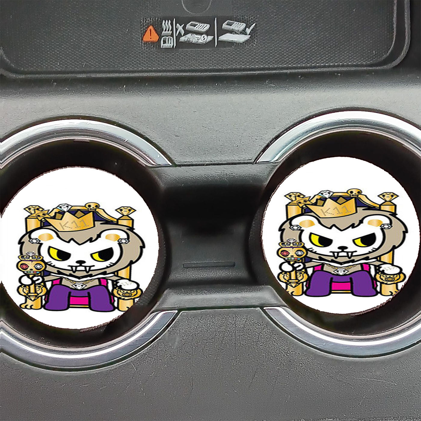 Lion Kings Car Coasters