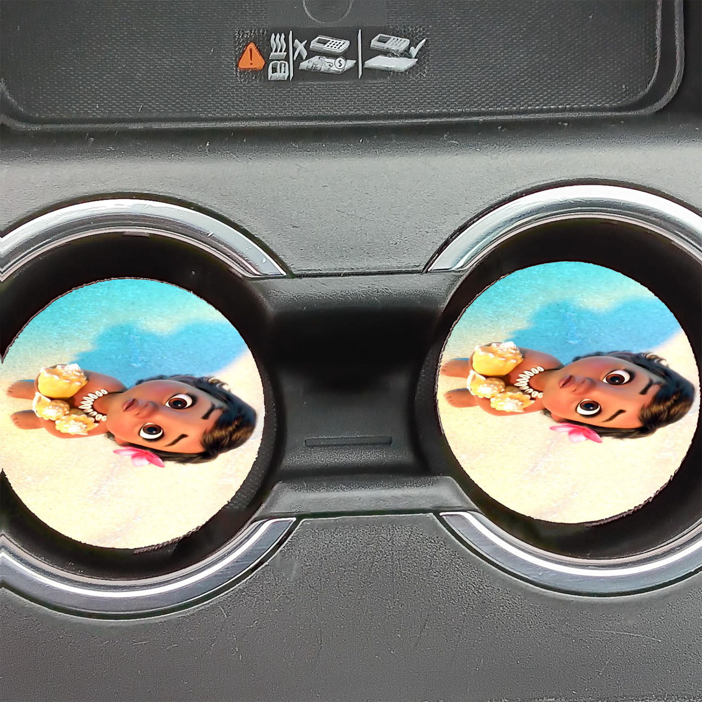 Littel Moana Car Coasters