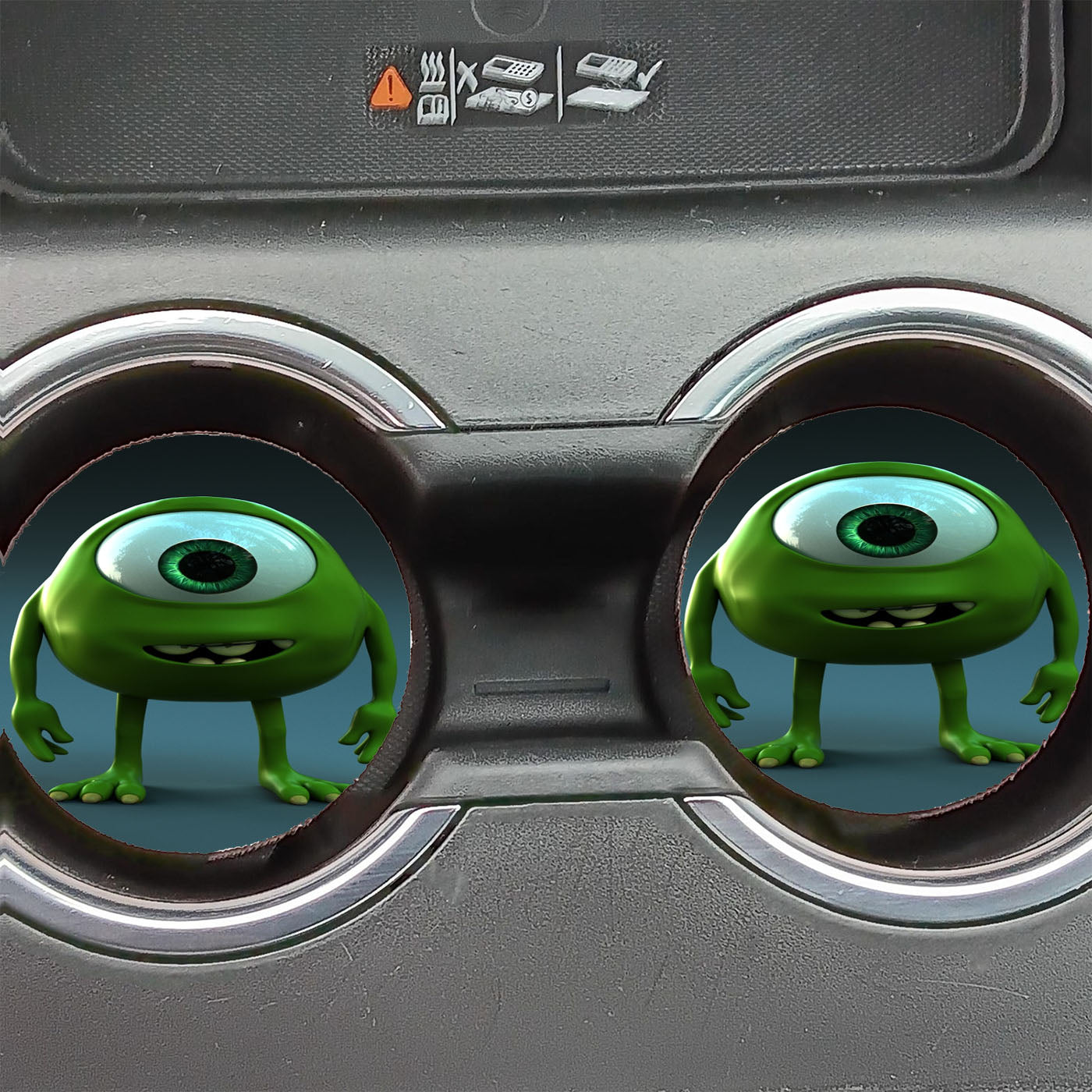 Little Mike Wazowski Monster University Car Coasters