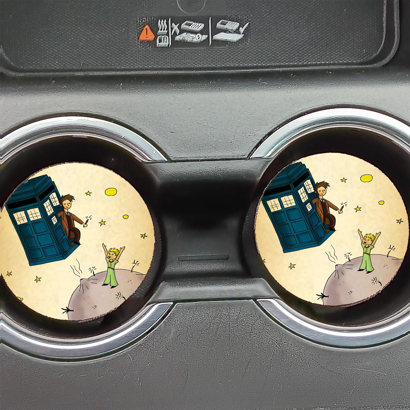 Little Prince Tardis Car Coasters