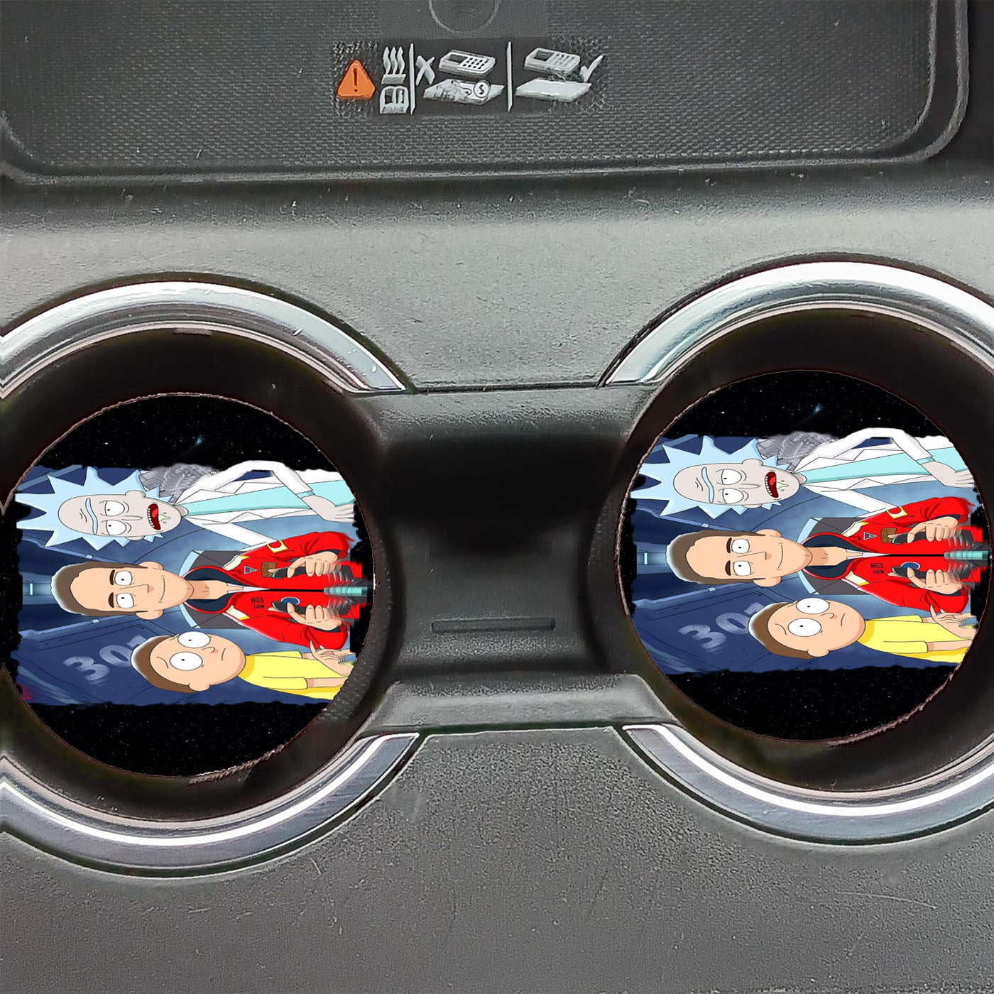 Logic The Incredible True Story Rick And Morty Car Coasters