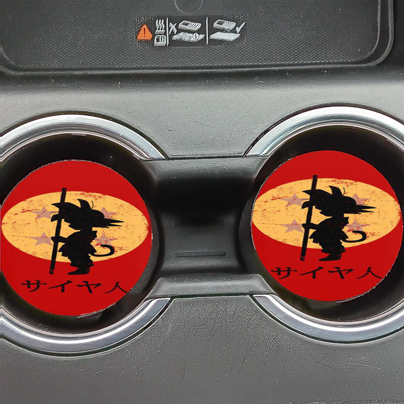 Looking Dragon Balls Car Coasters